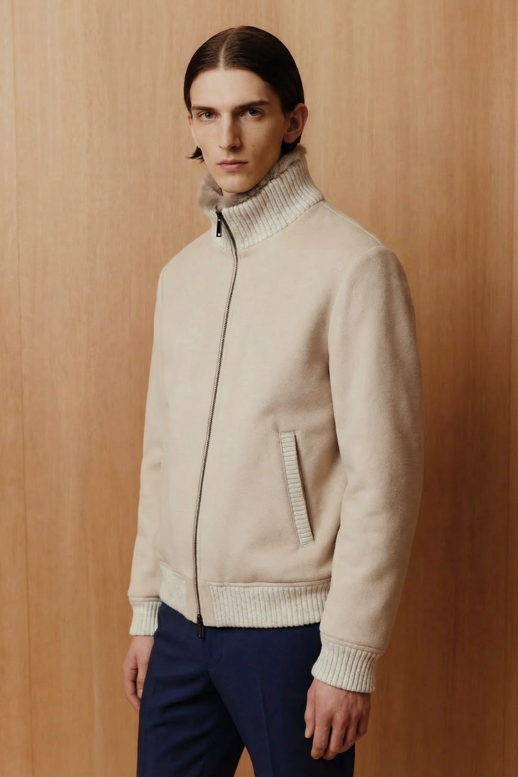 Lior Rex Fur–Lined Polywool Jacket