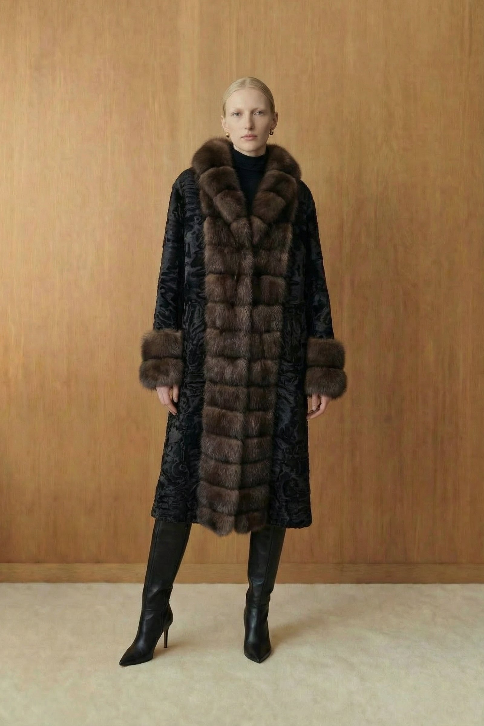 Imperial Noir Swakara Coat
