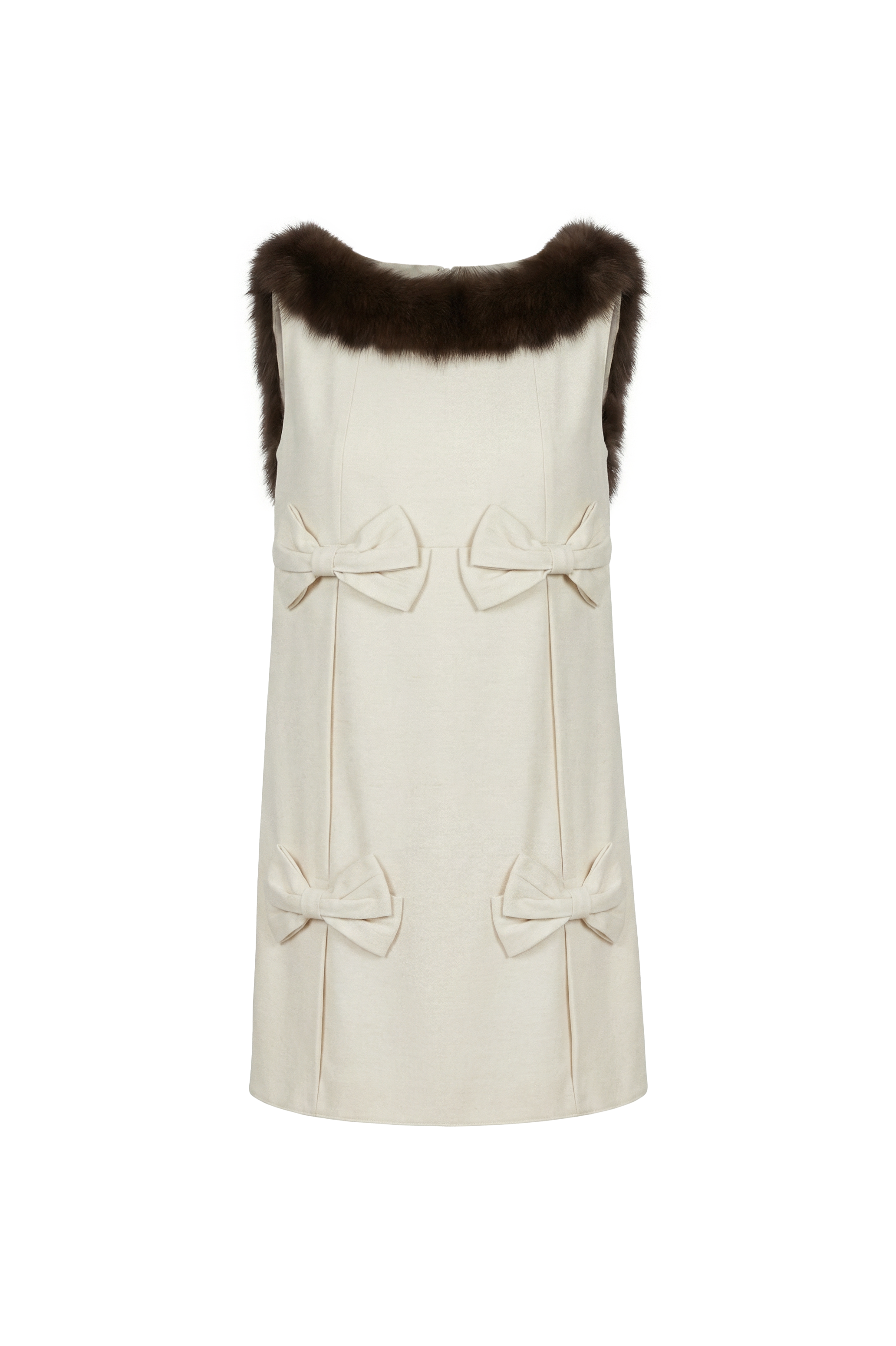 Stone Bow Detail Mini Dress