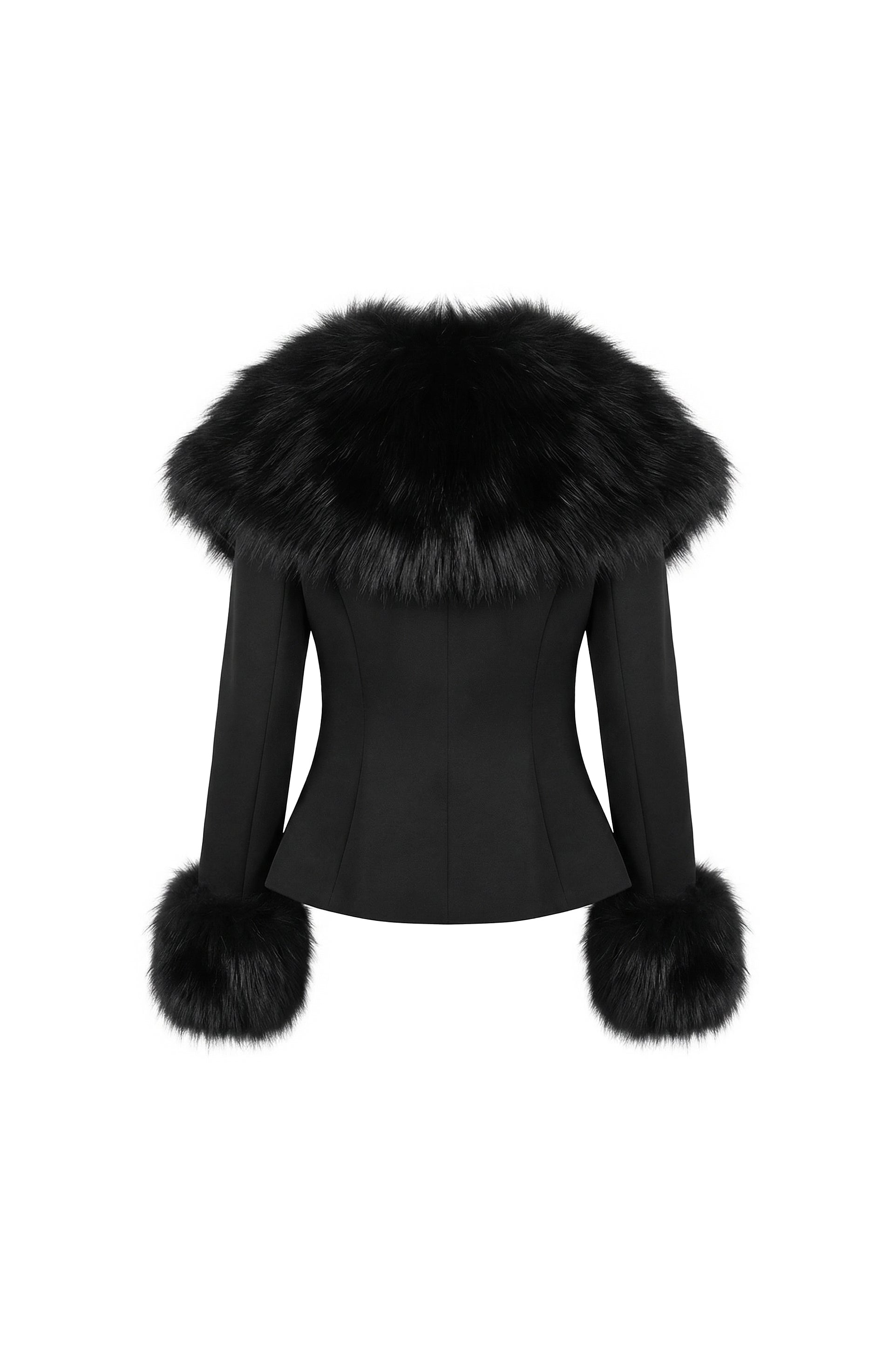 Celestine Fox Fur Tailored Jacket