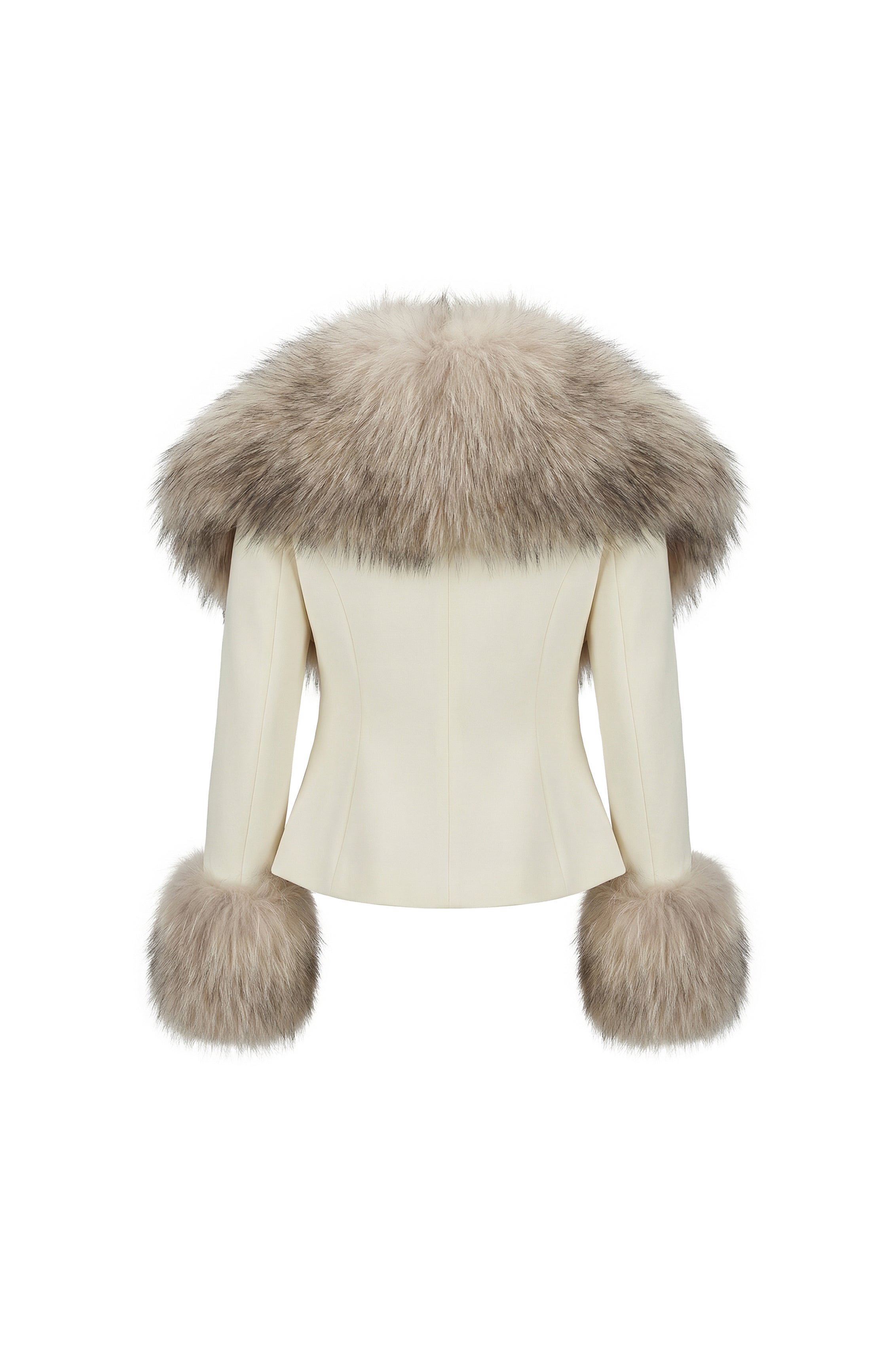 Celestine Fox Fur Tailored Jacket