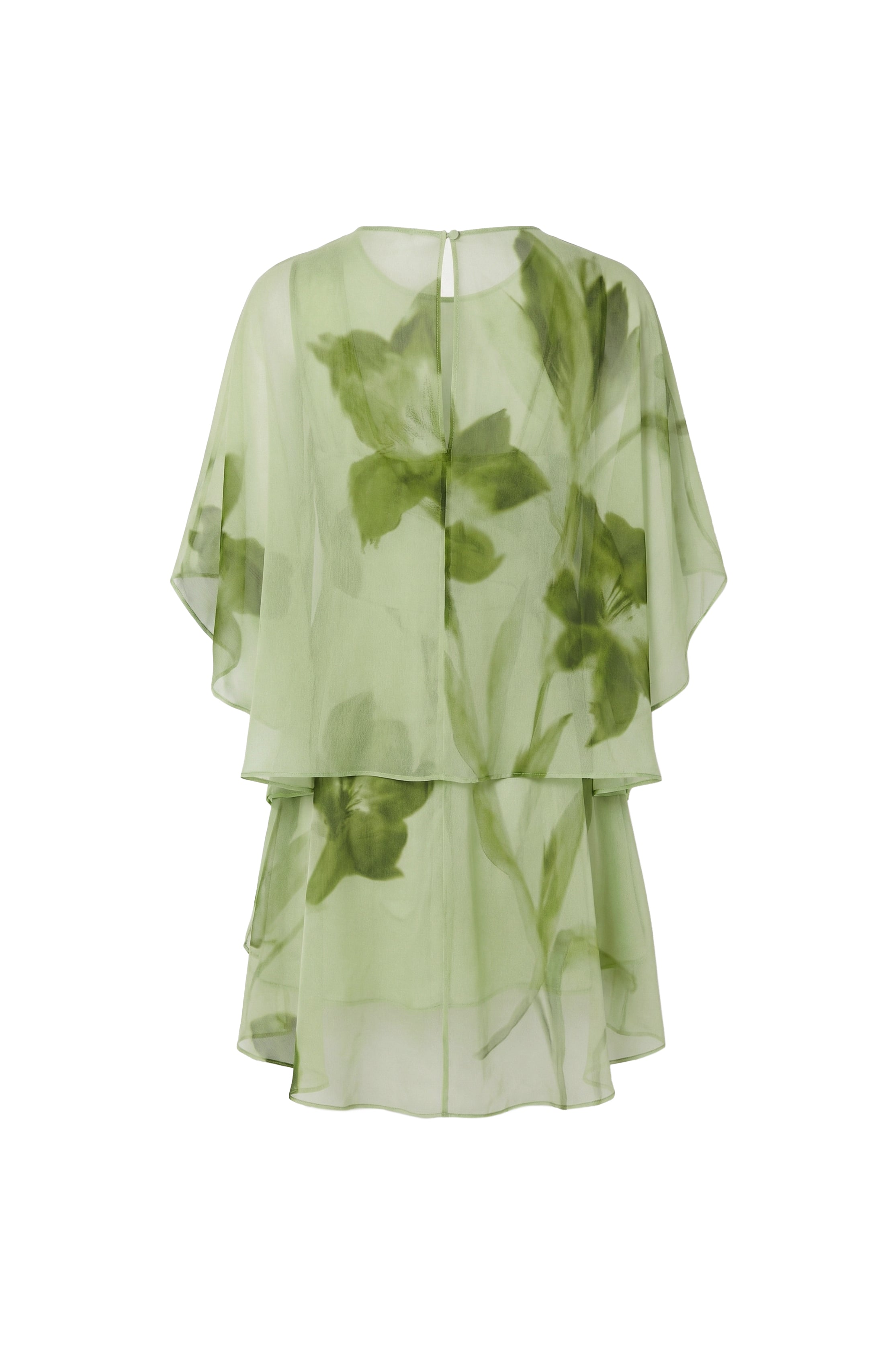 Verdelia Botanical Chiffon Top