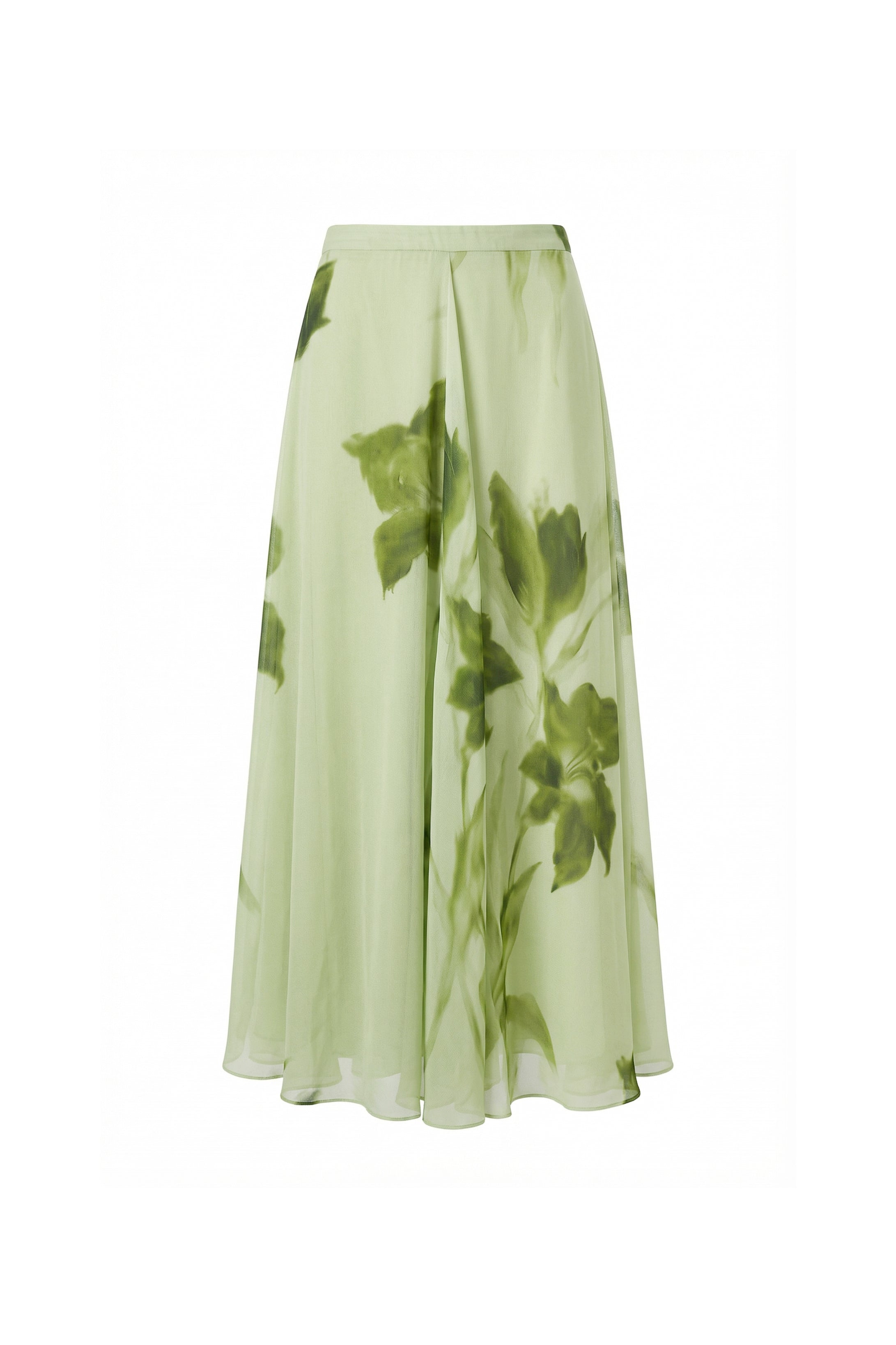 Verdelia Botanical Chiffon Skirt