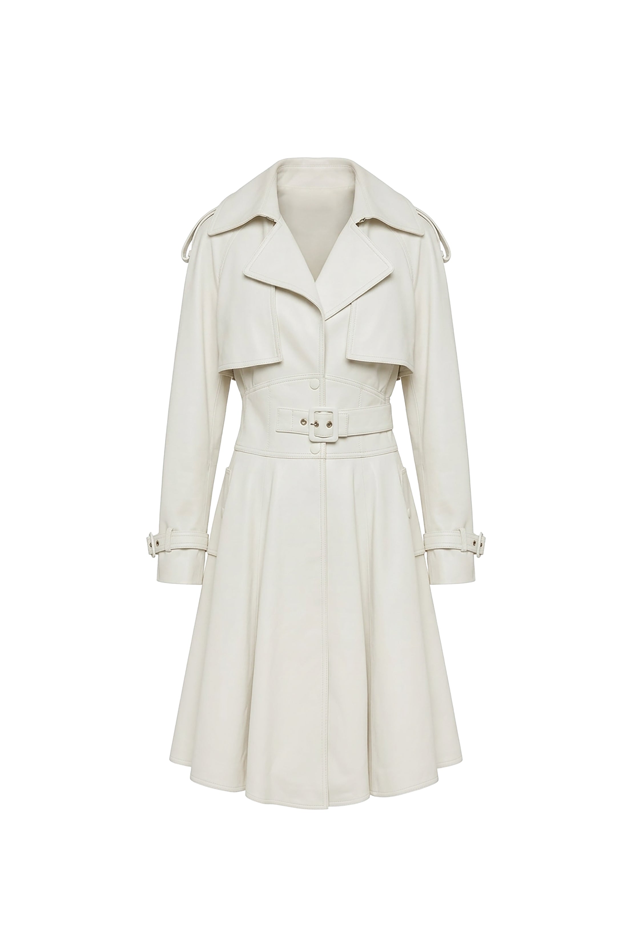 Alessia Nappa Belted Trench Dress