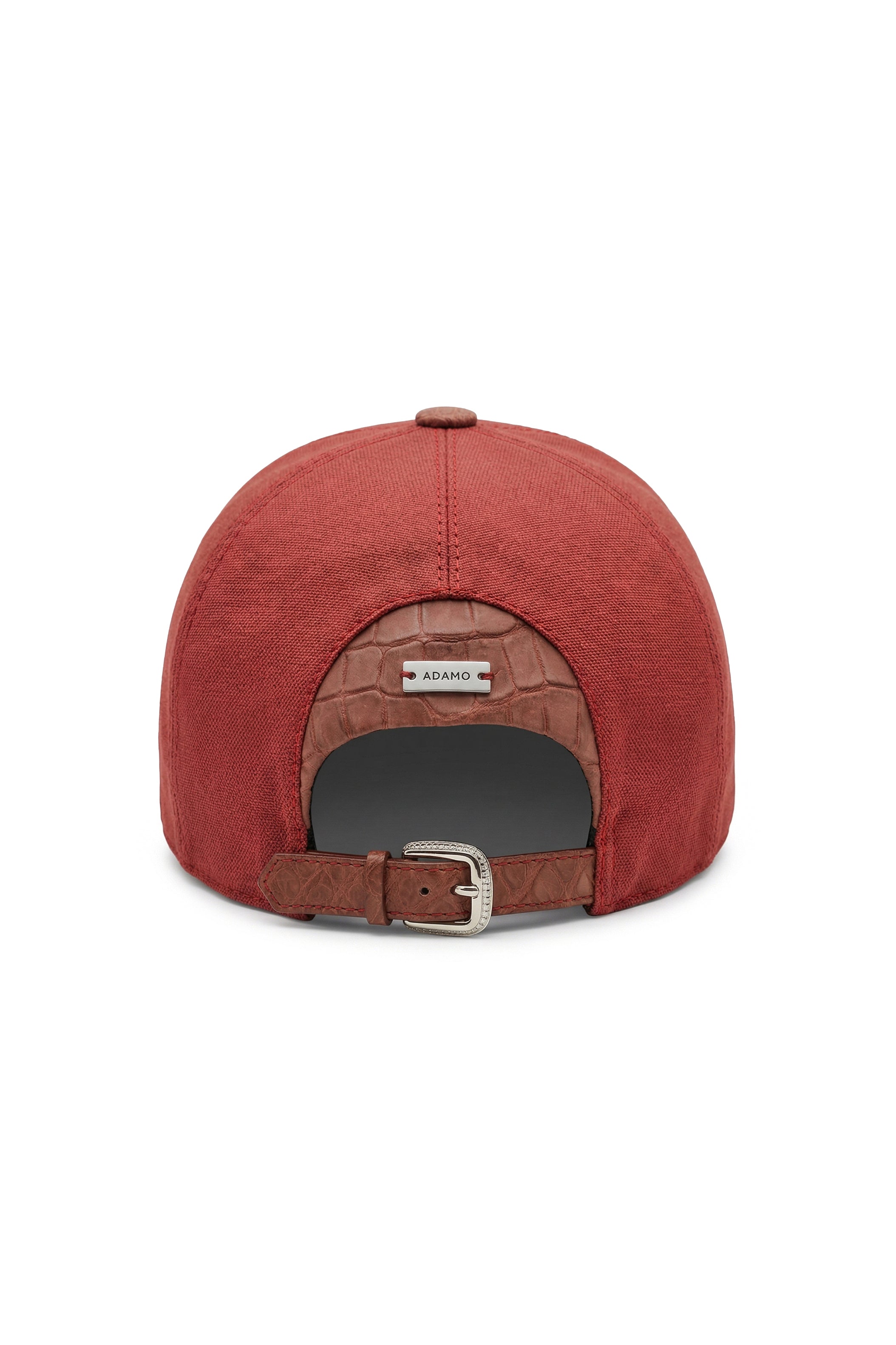 Terracotta Linen Crocodile Cap
