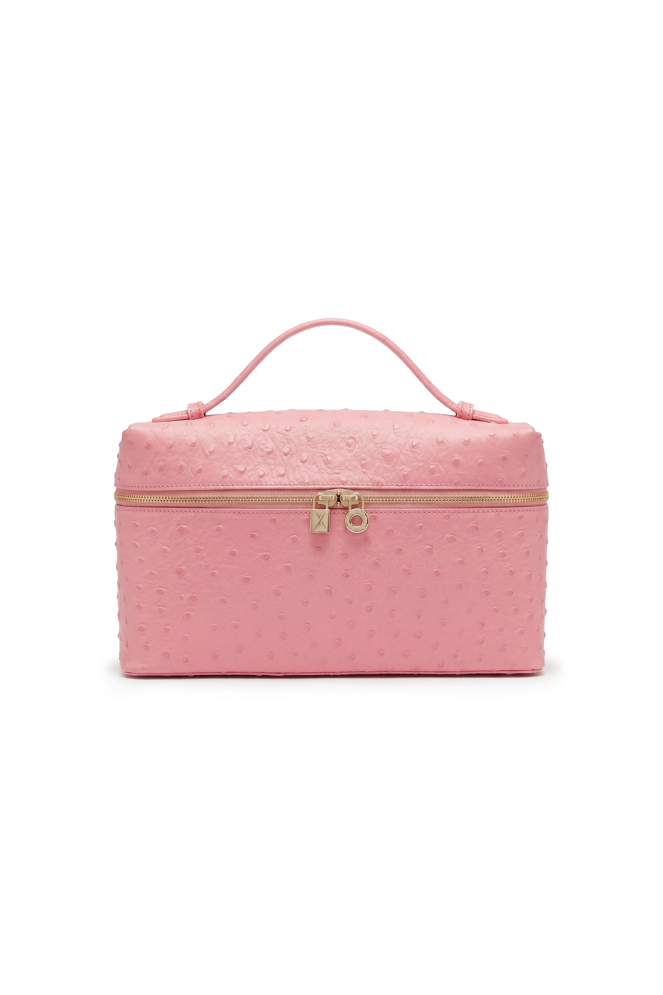 Roseline Ostrich Vanity Bag
