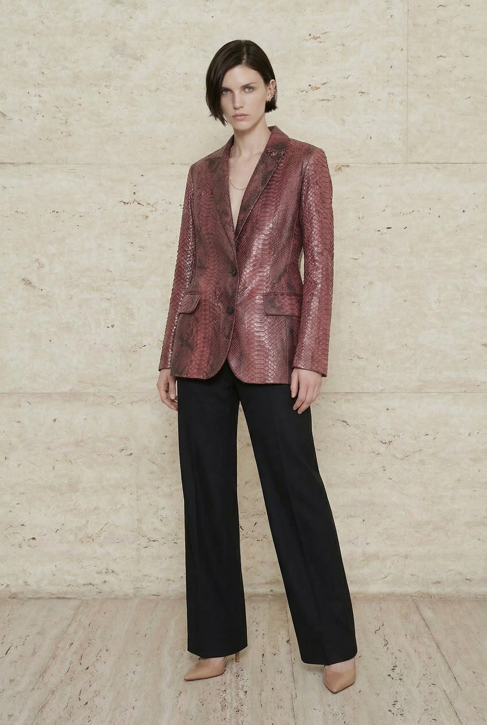 Serena Python Tailored Blazer