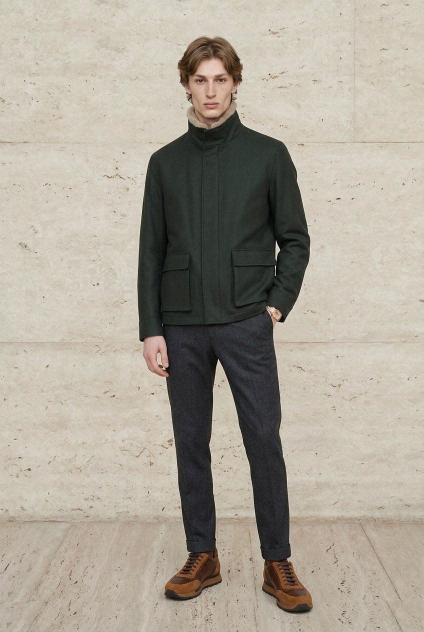 Velaro Wool Fur Collar Jacket