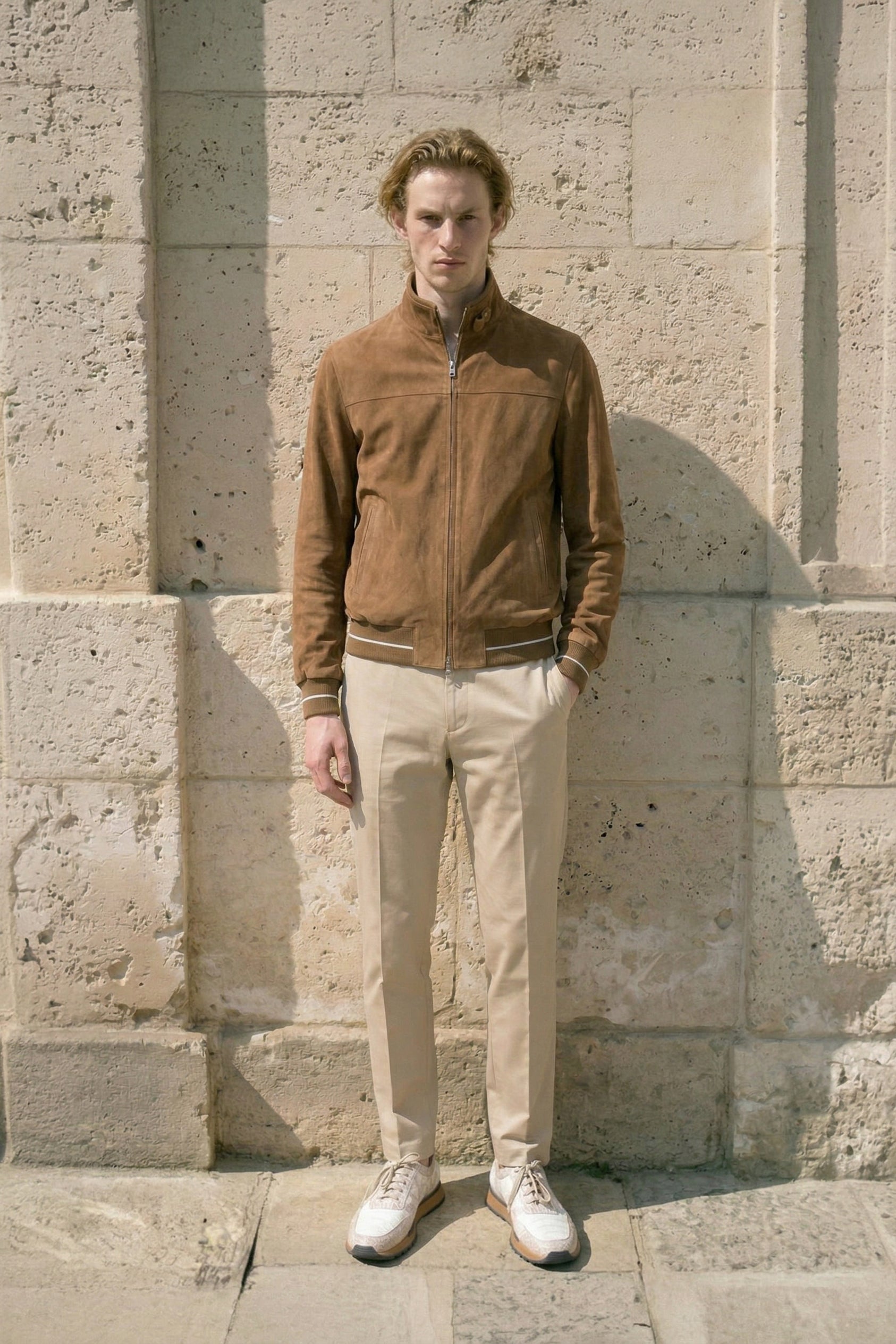 Siena Reversible Suede Bomber Jacket