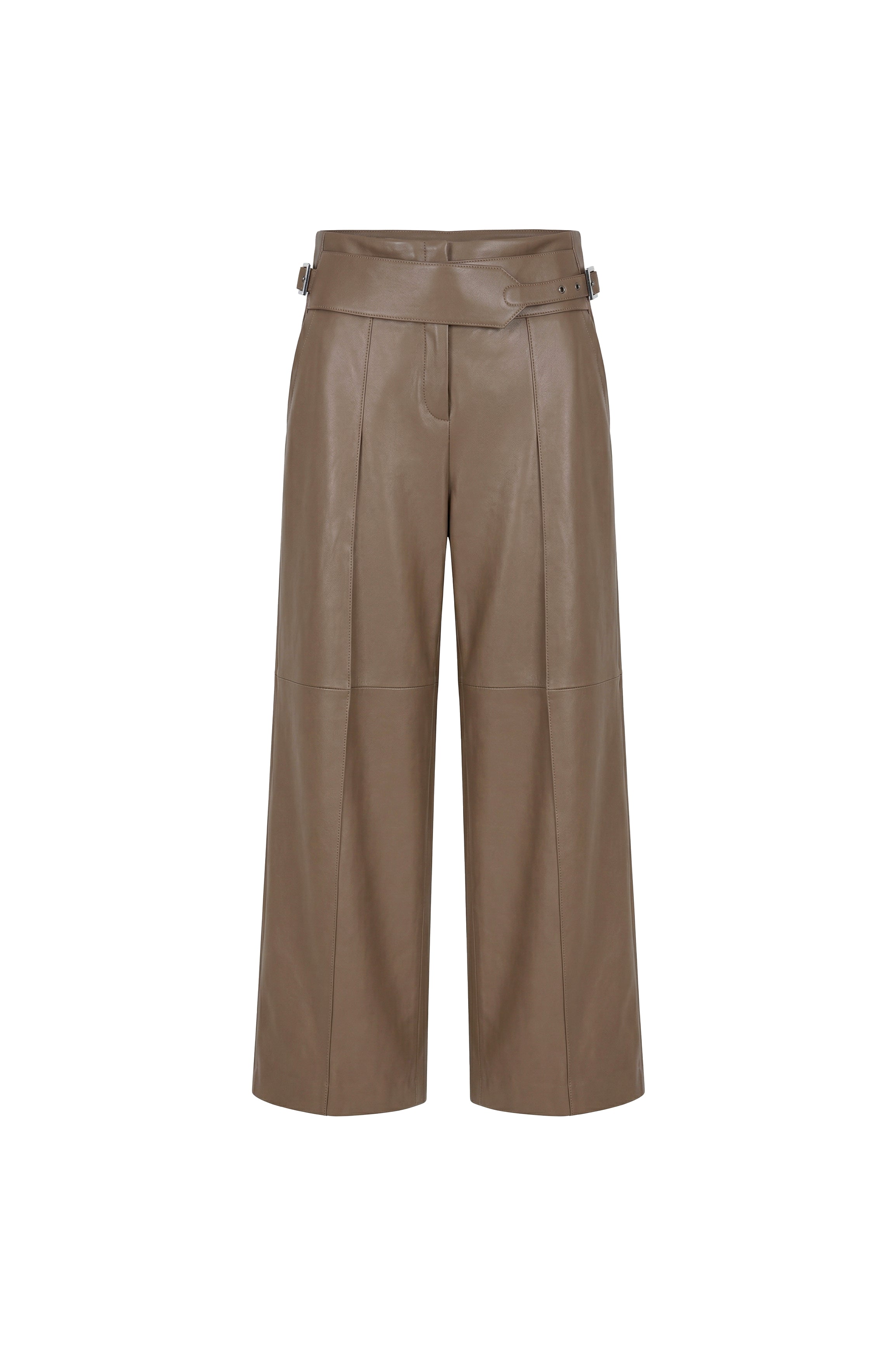 Sorano Wrap-Waist Nappa Trousers