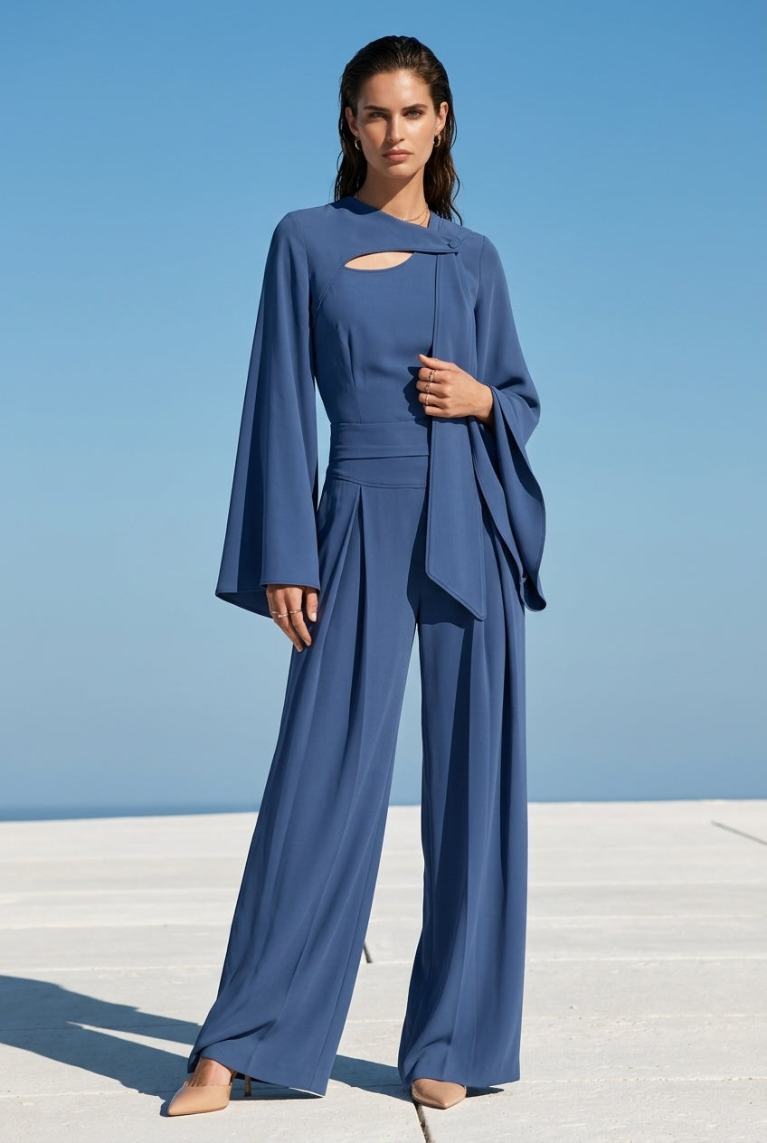 Velisse Draped Crepe Top