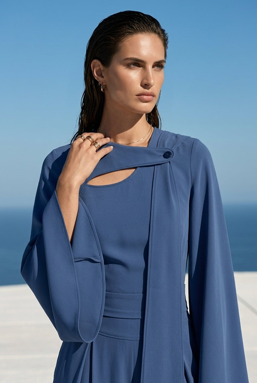 Velisse Draped Crepe Top