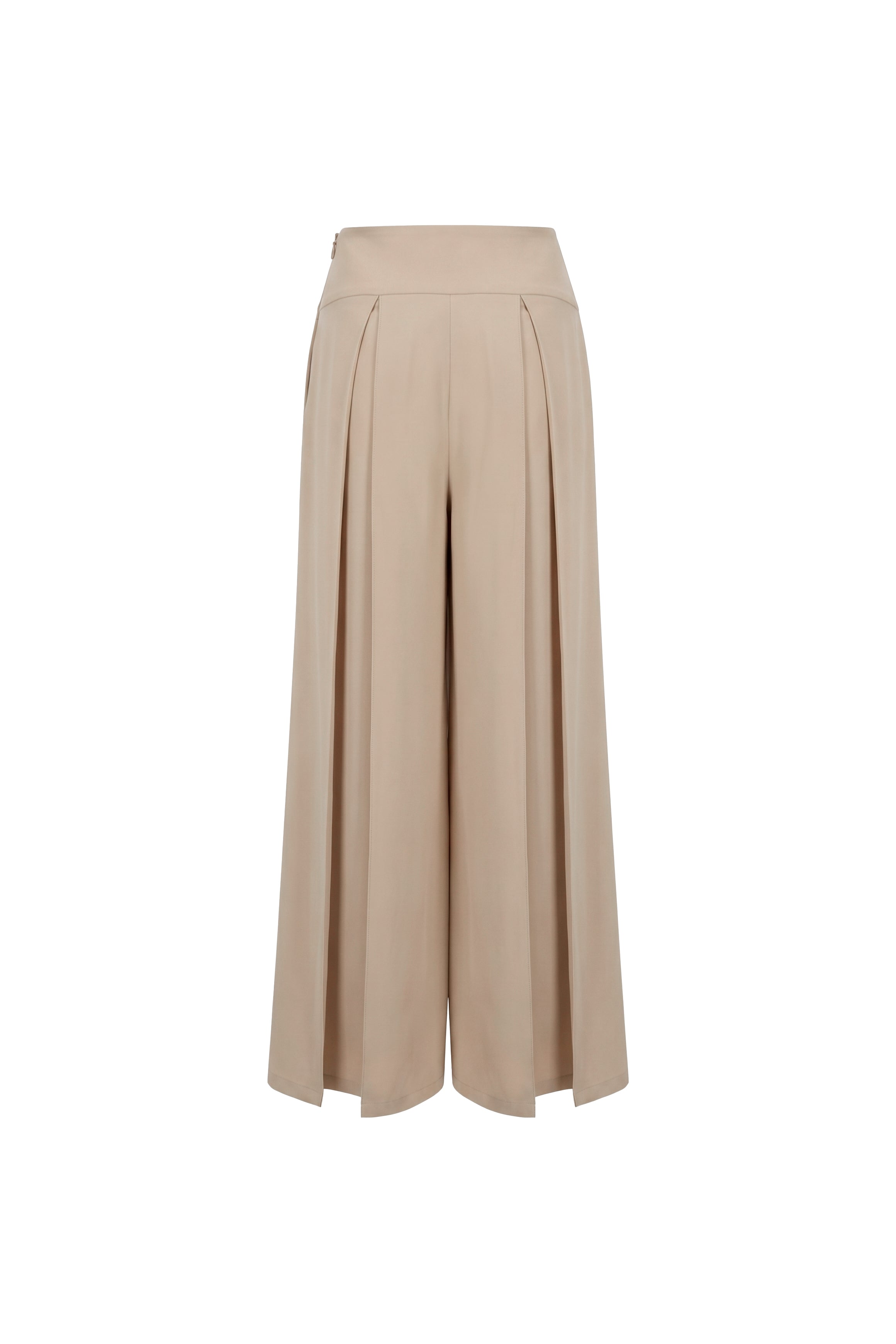 Veloura Sculpted Wide-Leg Trousers