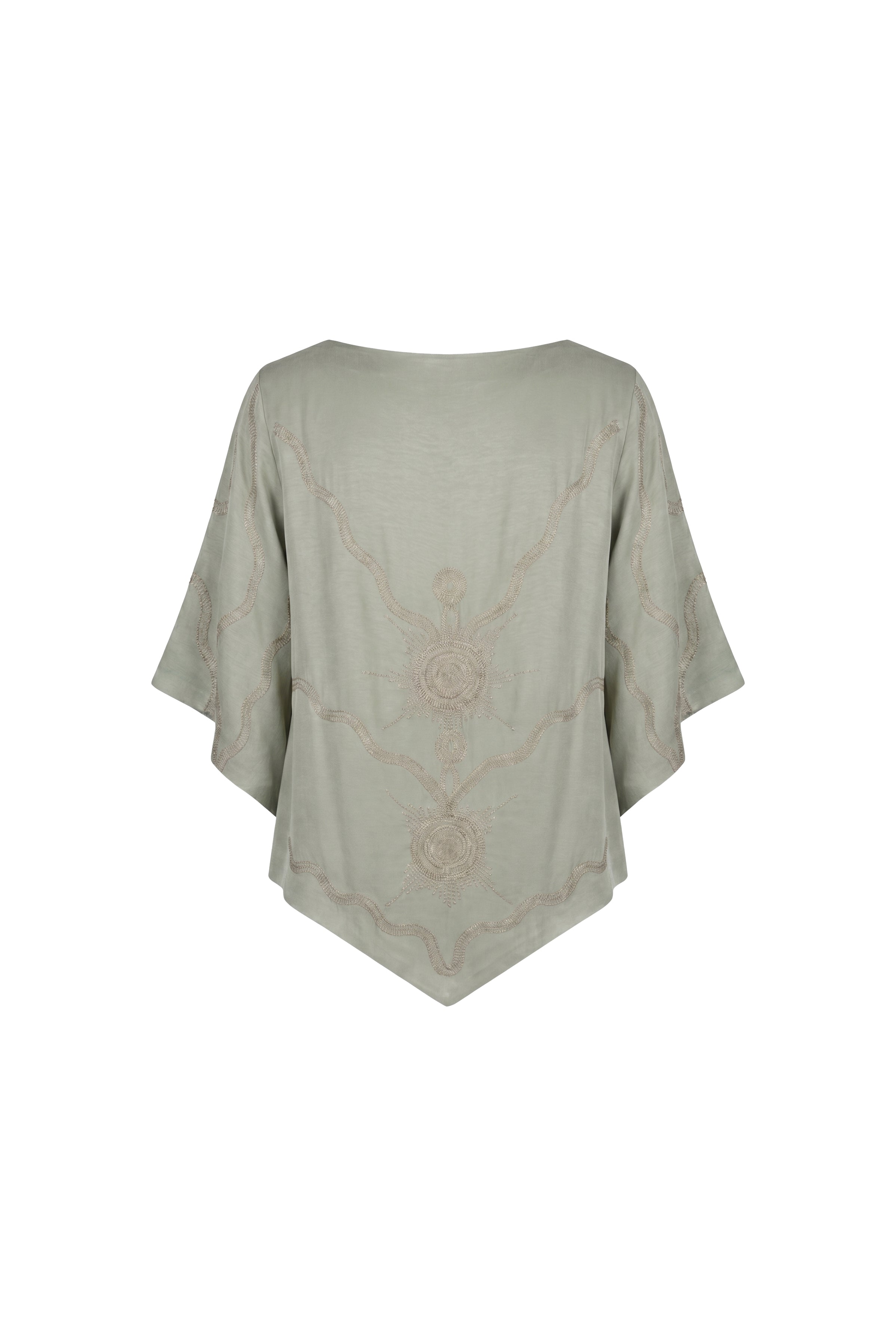 Sorévia Embroidered Draped Kaftan