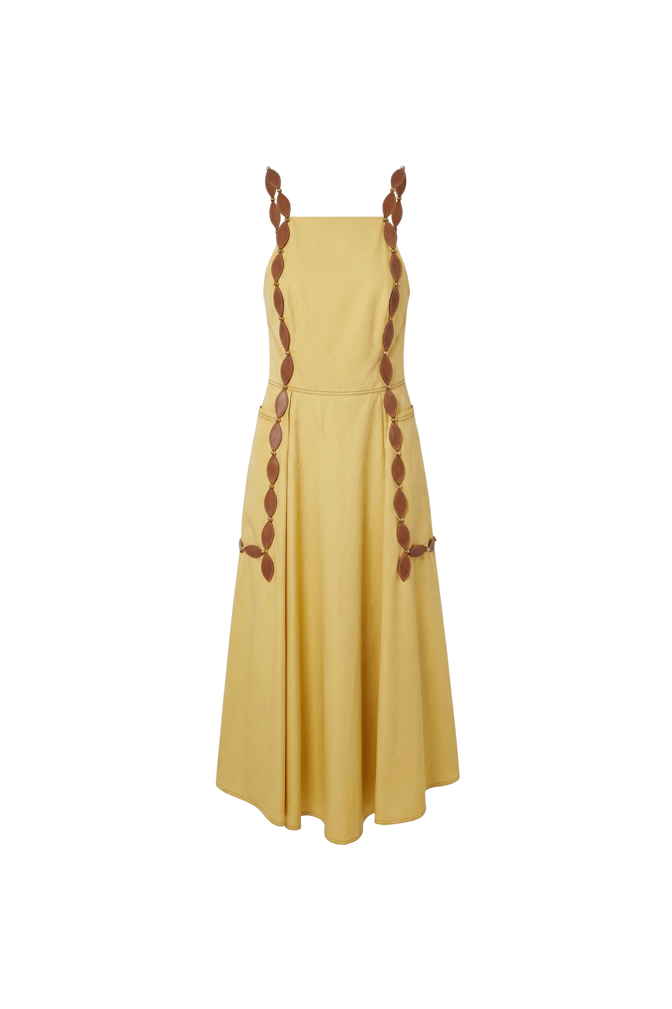 Soliera Petal-Strap Cotton Dress