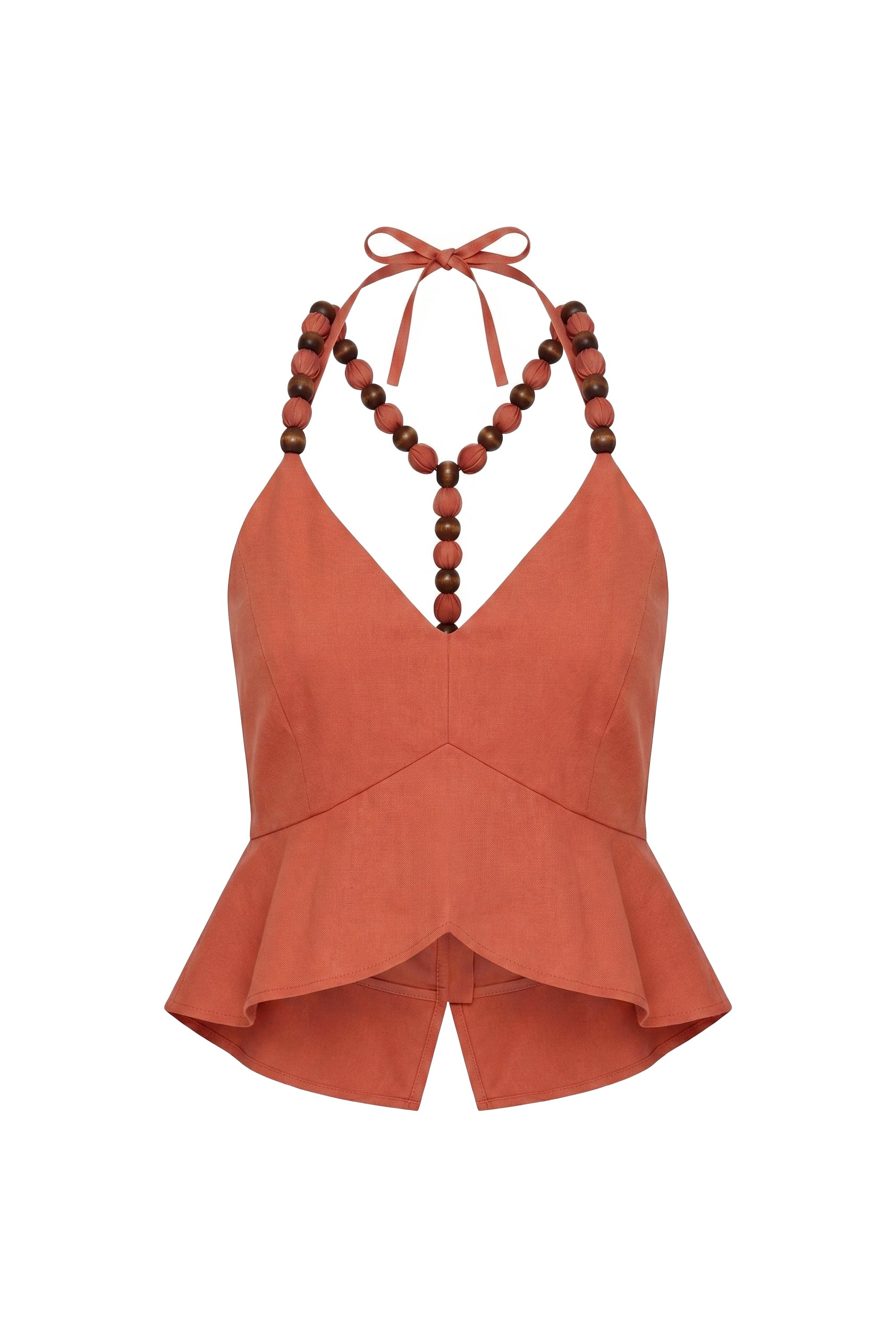 Terrana Beaded Halter Top