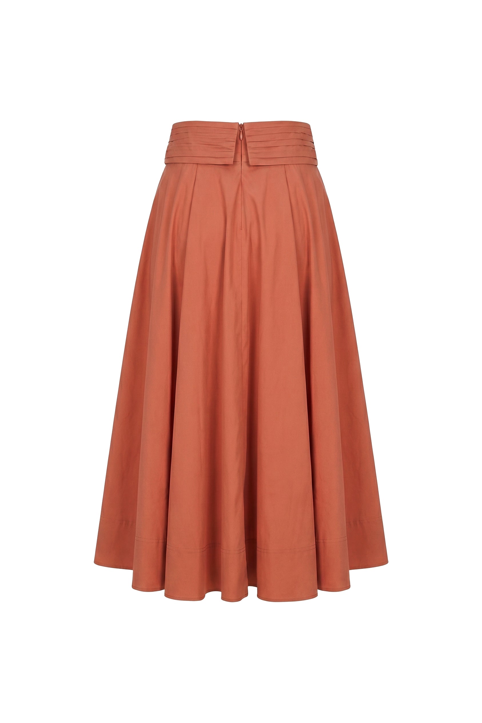 Terrana Draped Midi Skirt