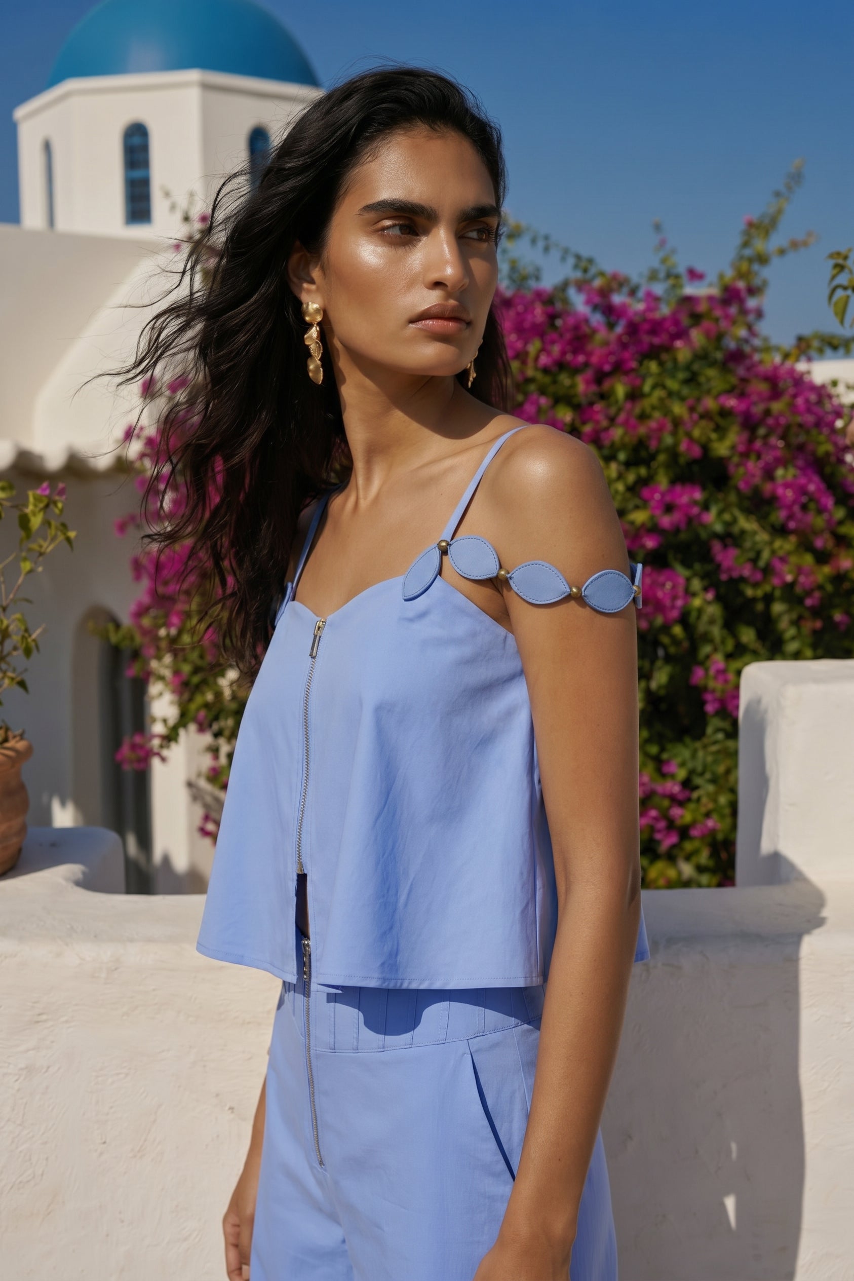 Azzurra Petalo Fluid Top