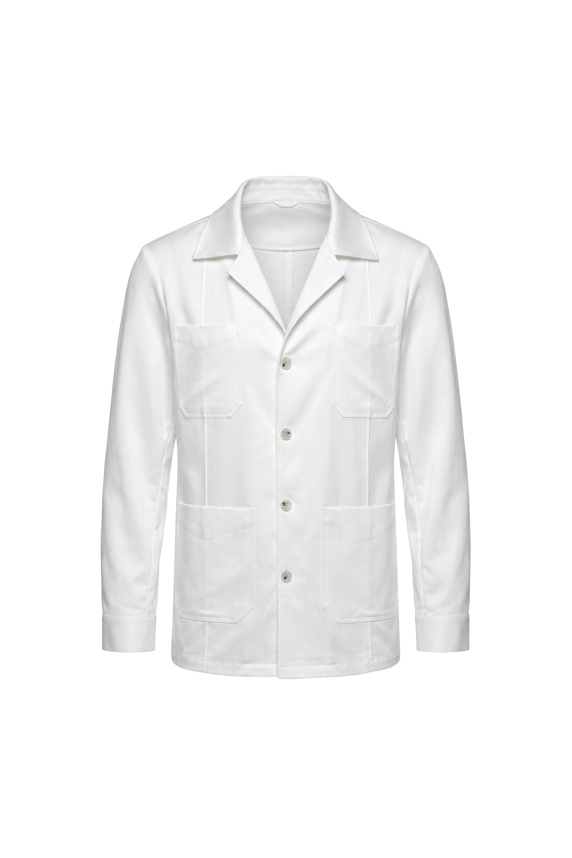 Ivory Riviera Linen Blend Overshirt