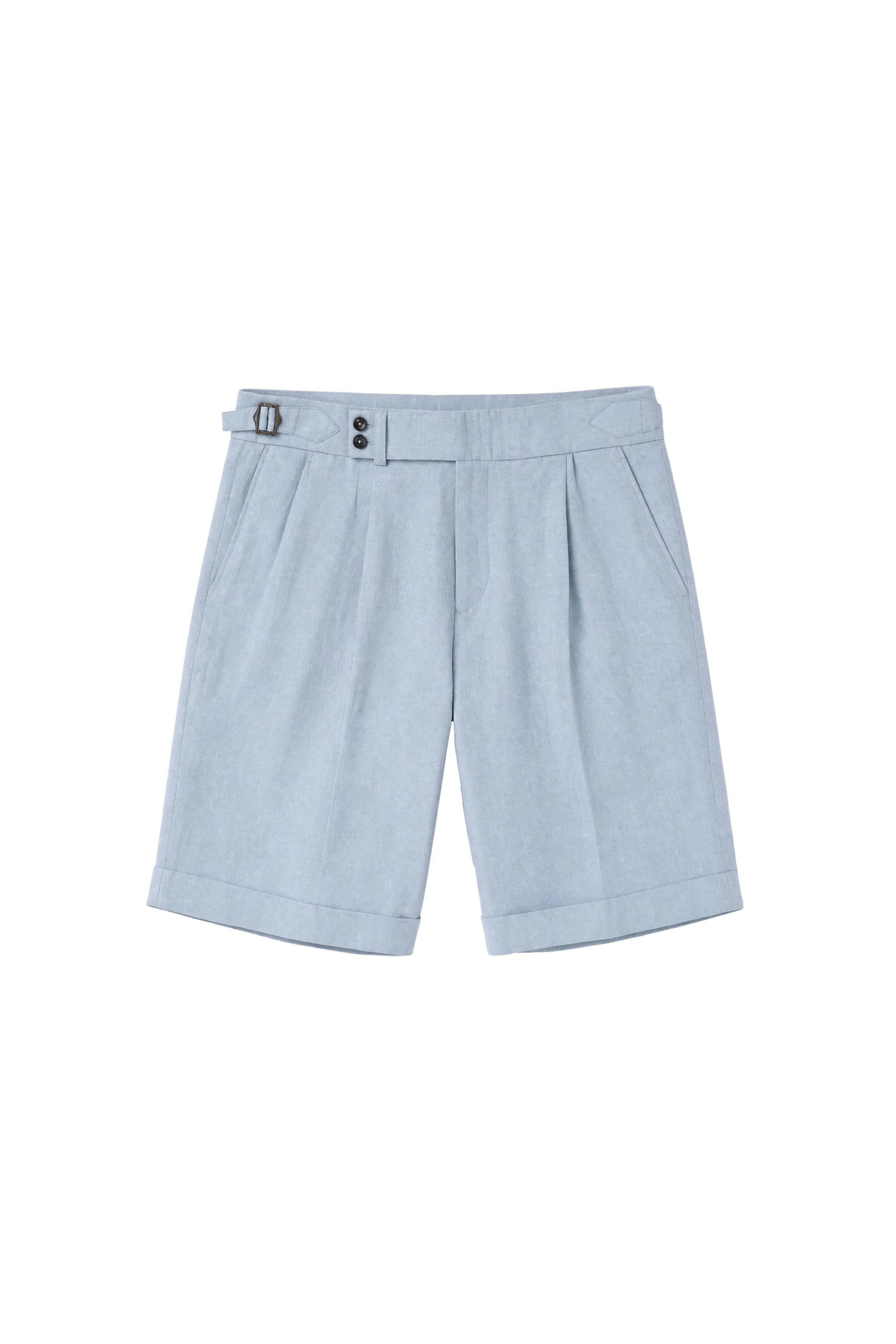 Portofino Azzurro Tailored Linen Shorts
