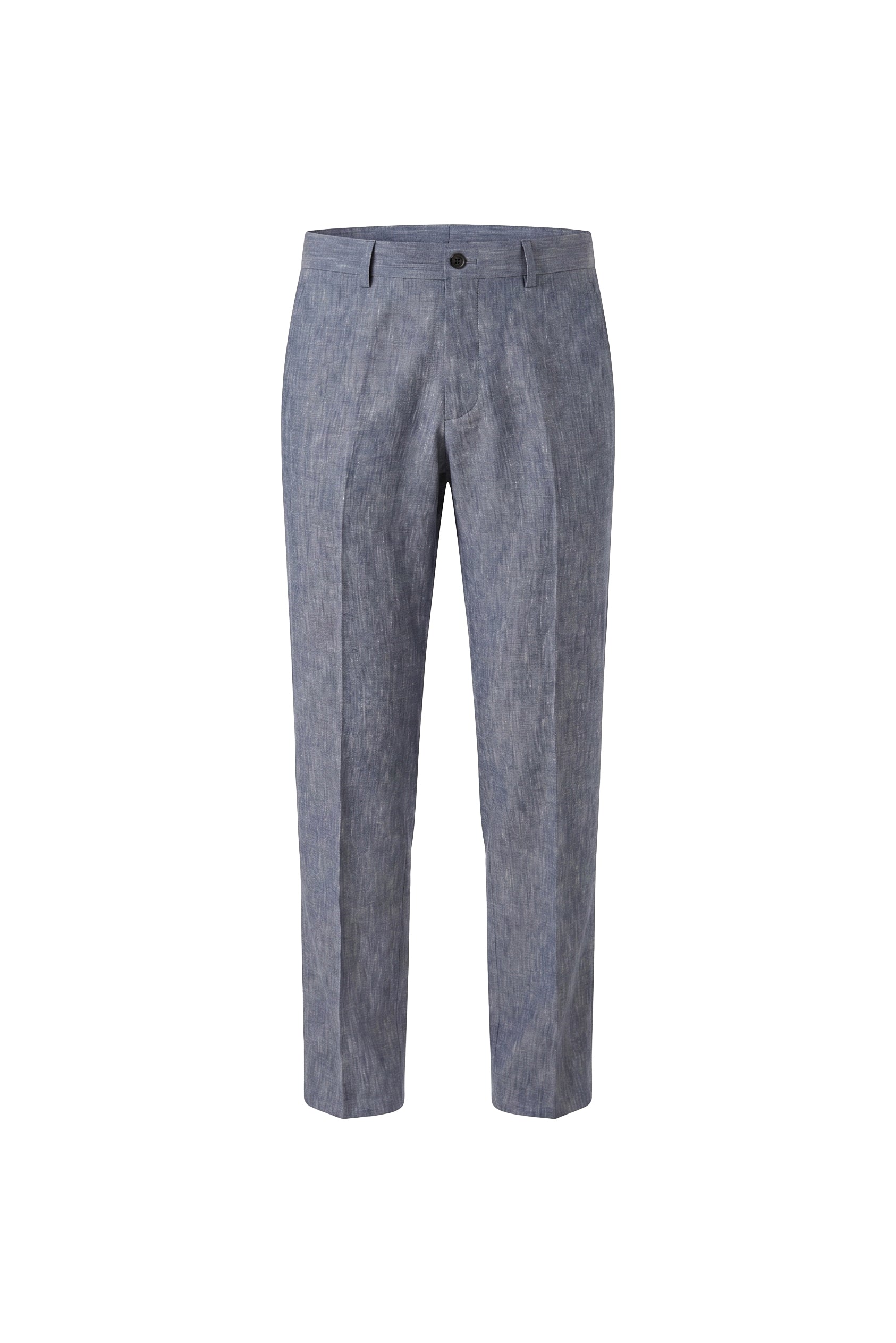 Azure Mist Linen & Wool Trousers