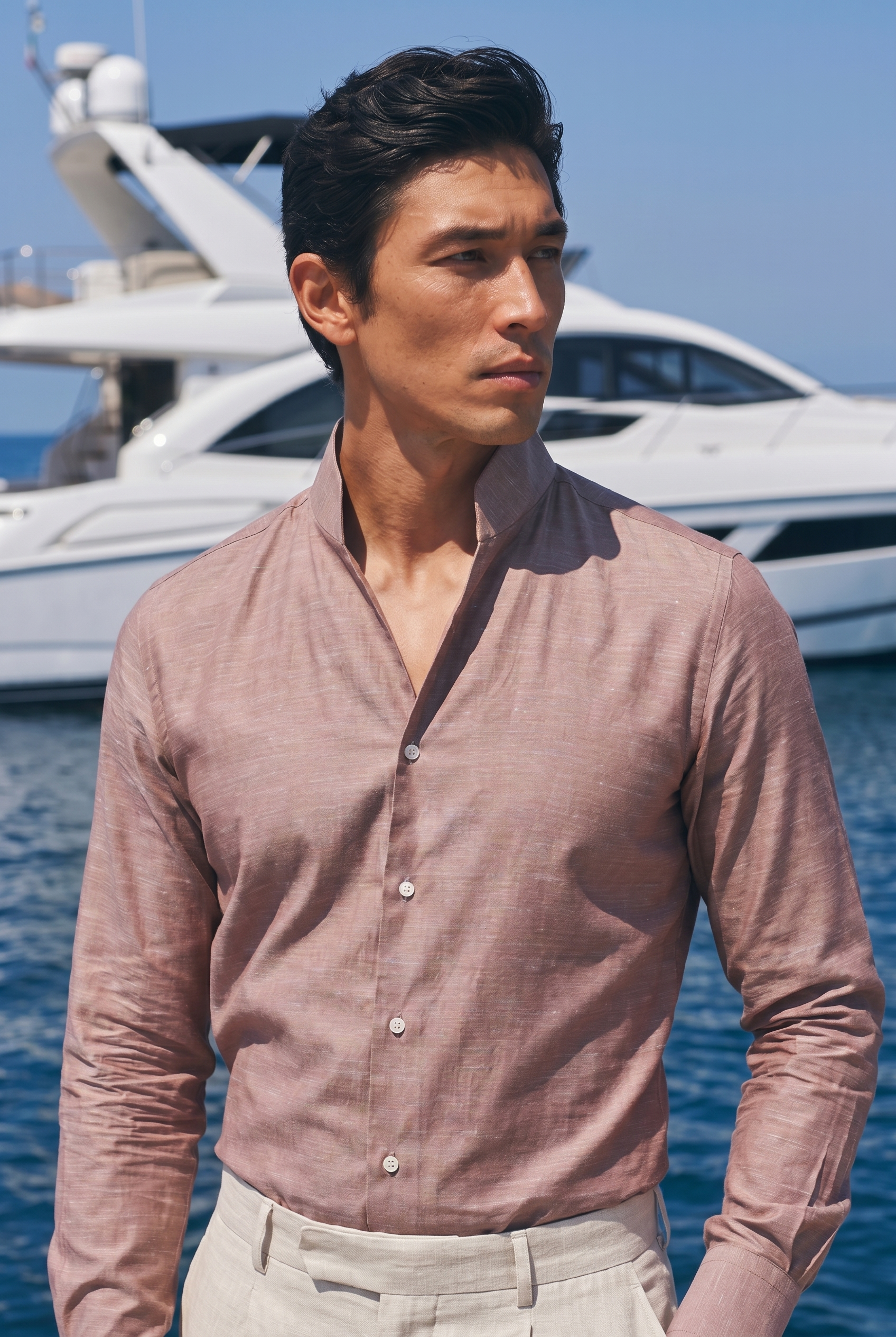 Siena Mandarin Collar Shirt