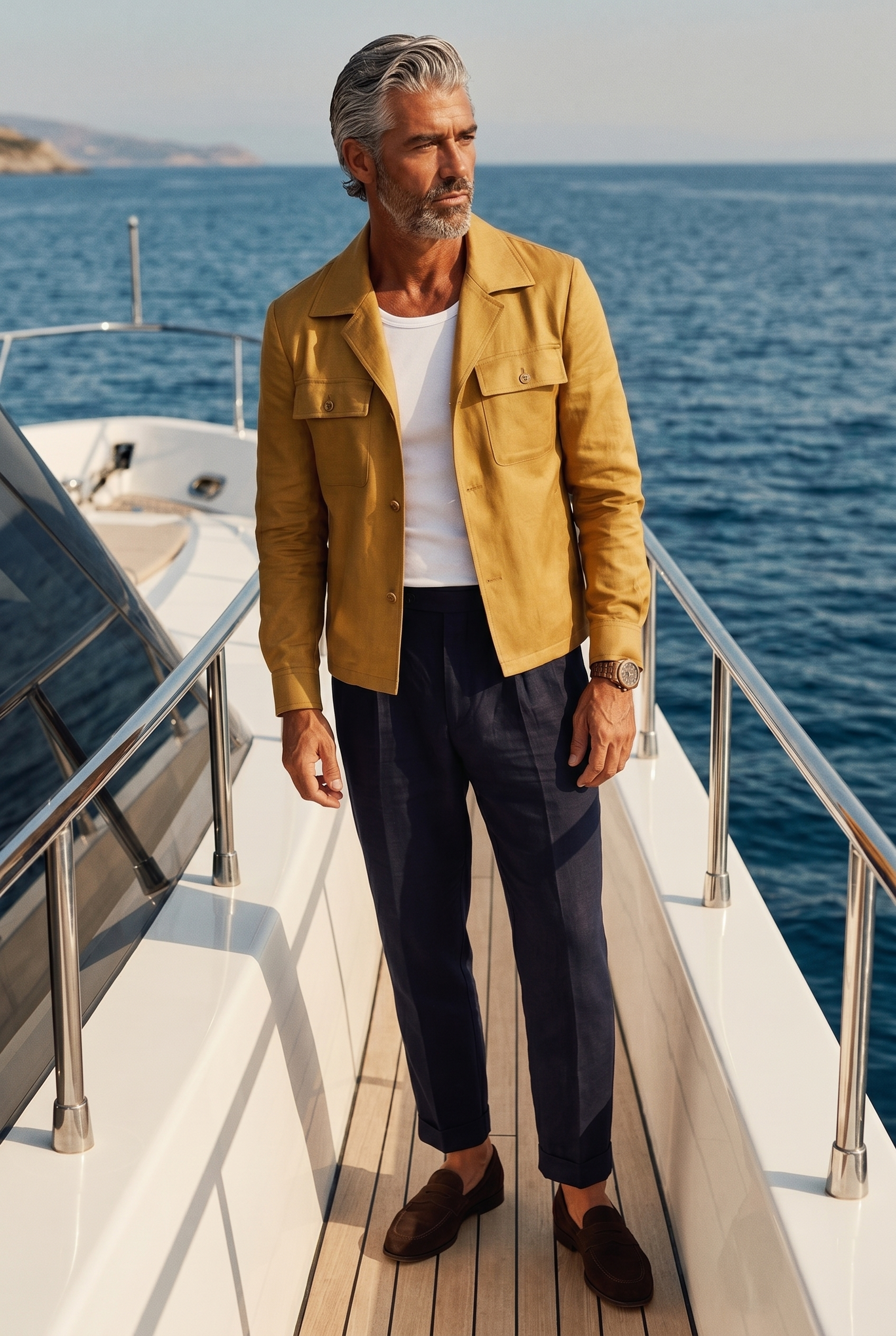 Camel Safari Overshirt Jacket