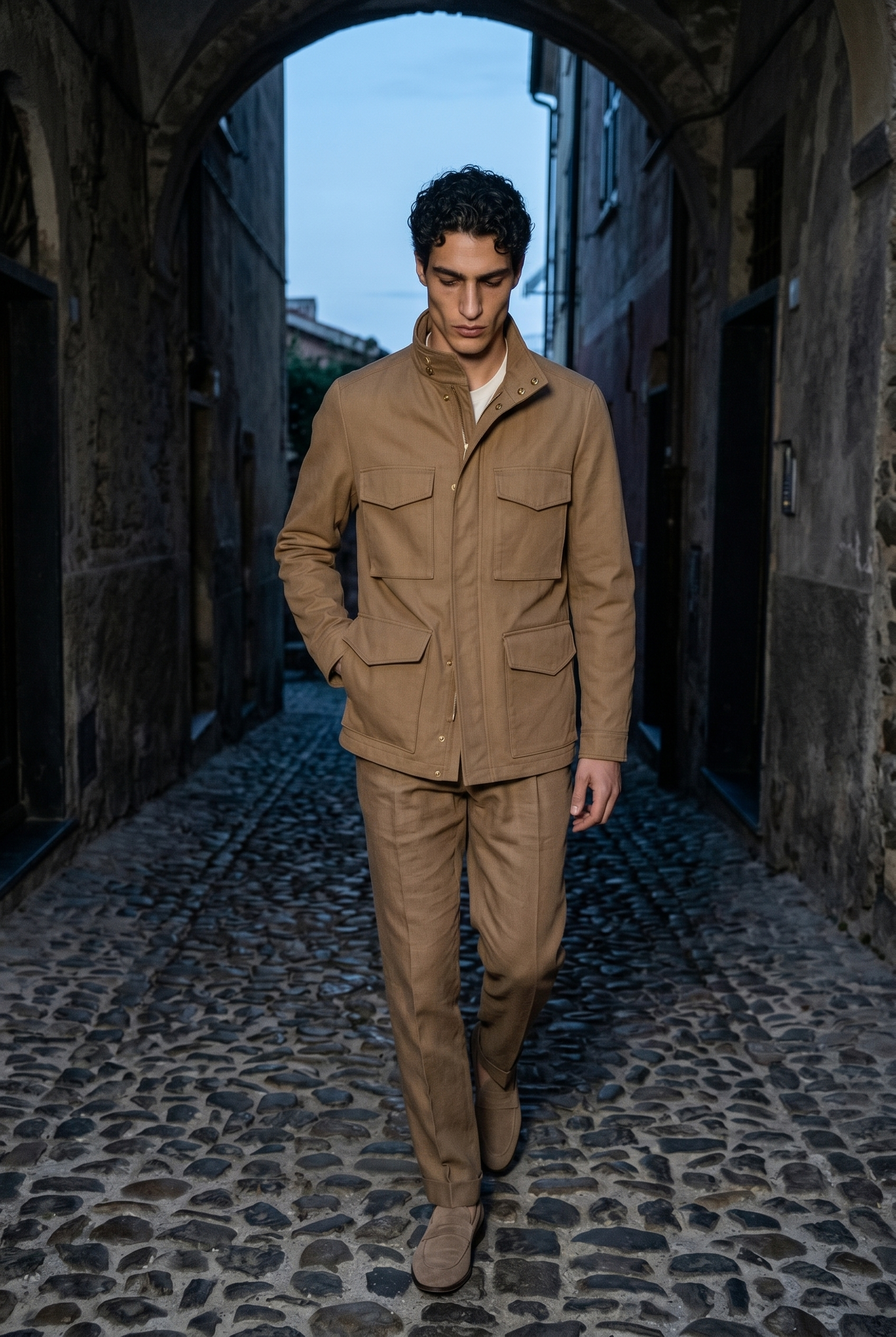 Riviera Safari Linen Jacket
