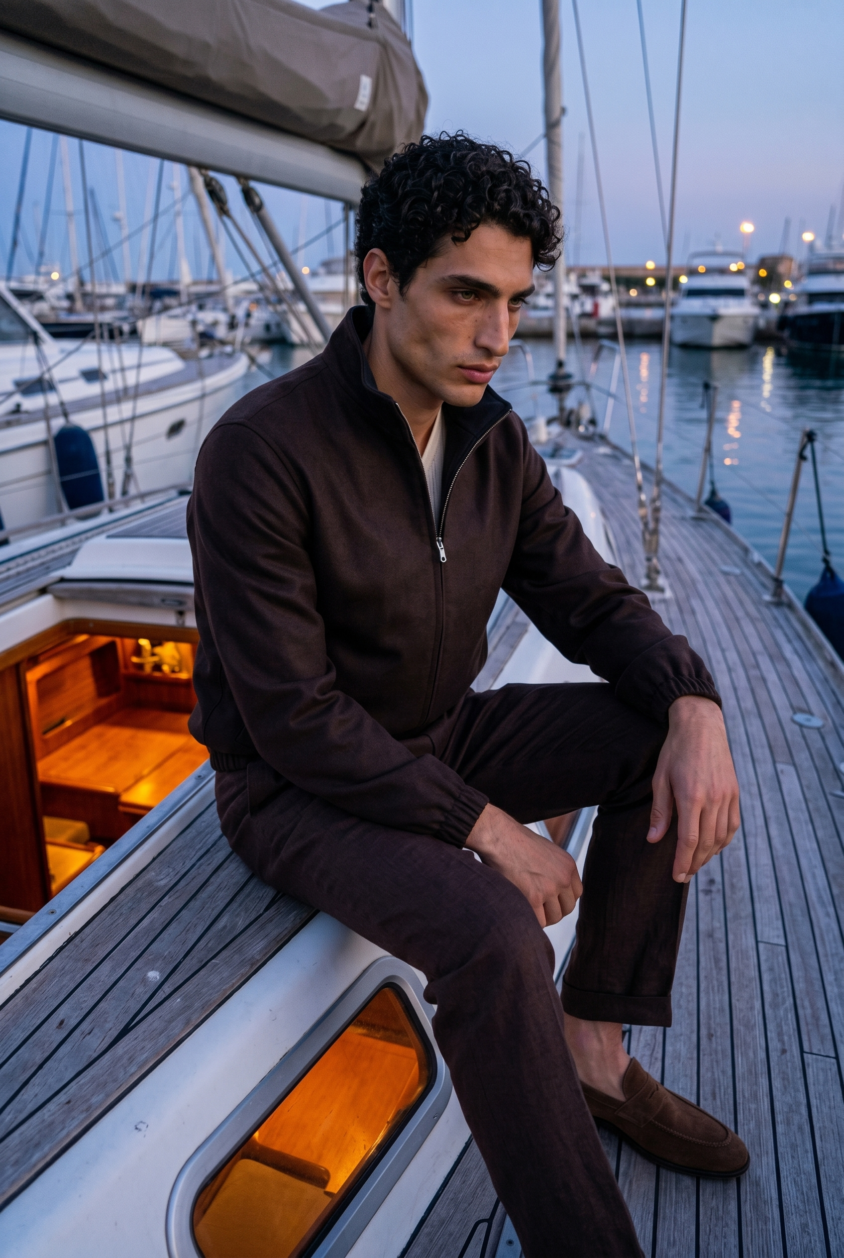 Portofino Linen Zip Jacket