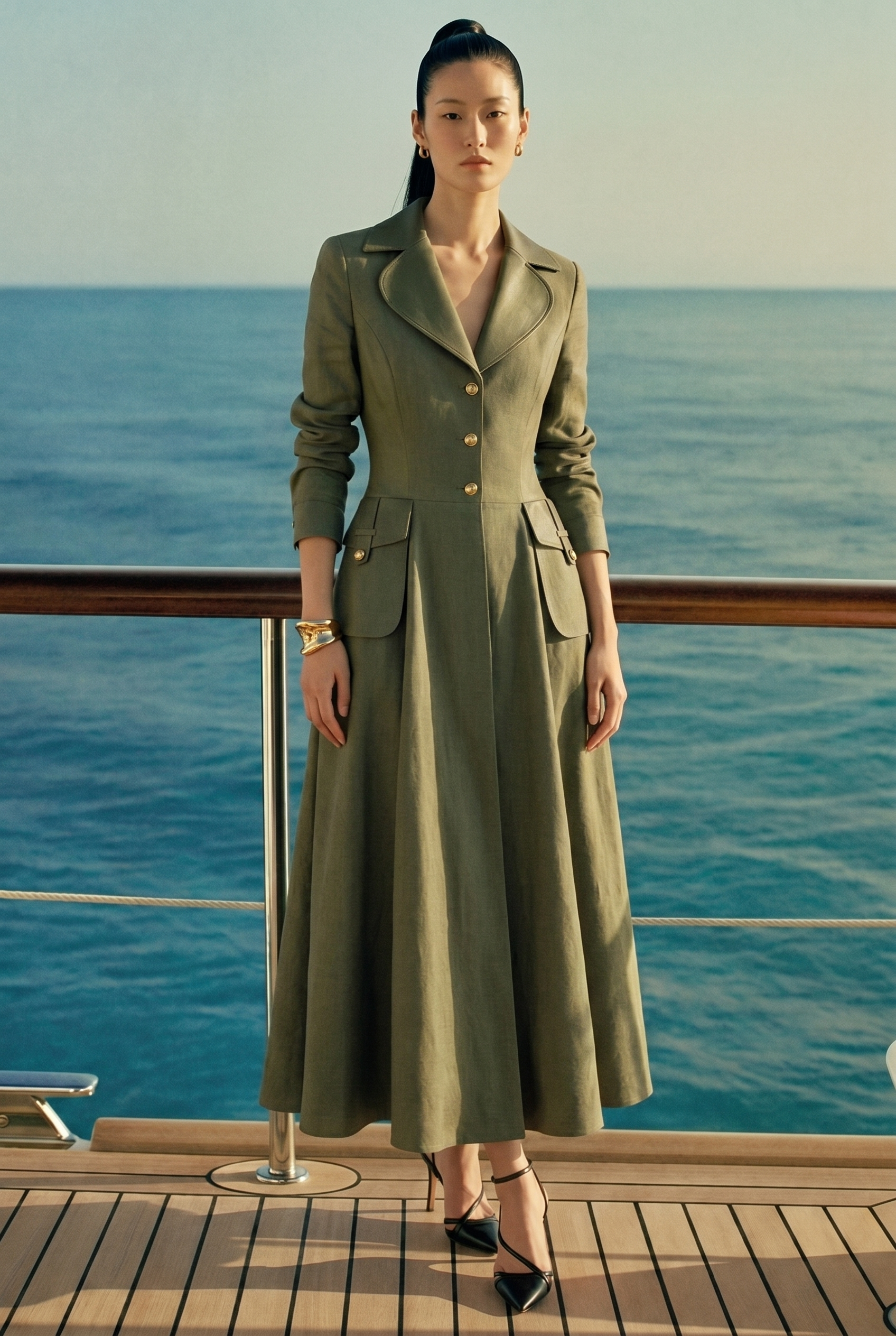 Valeria Linen Coat Dress
