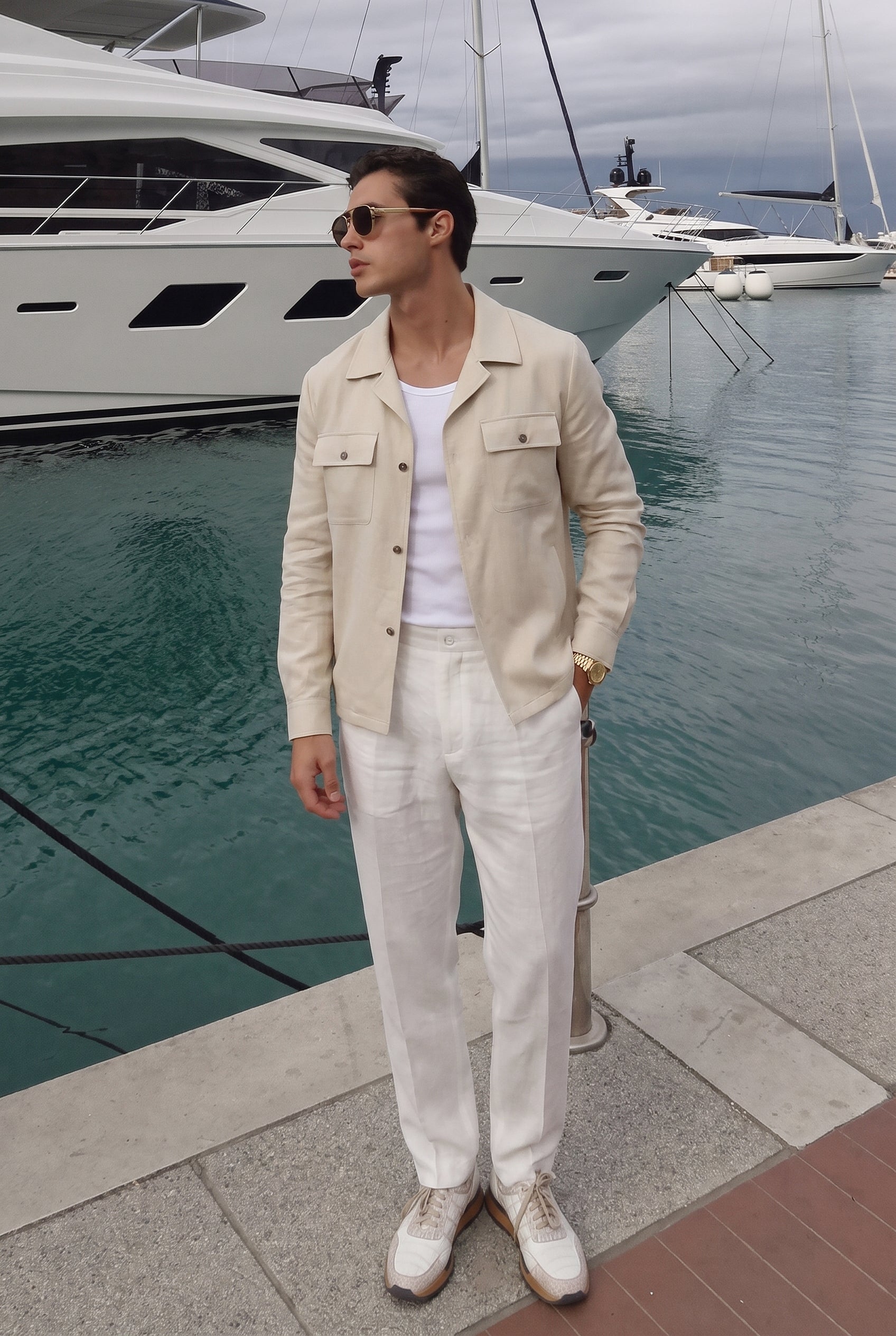 Ivory Safari Overshirt Jacket