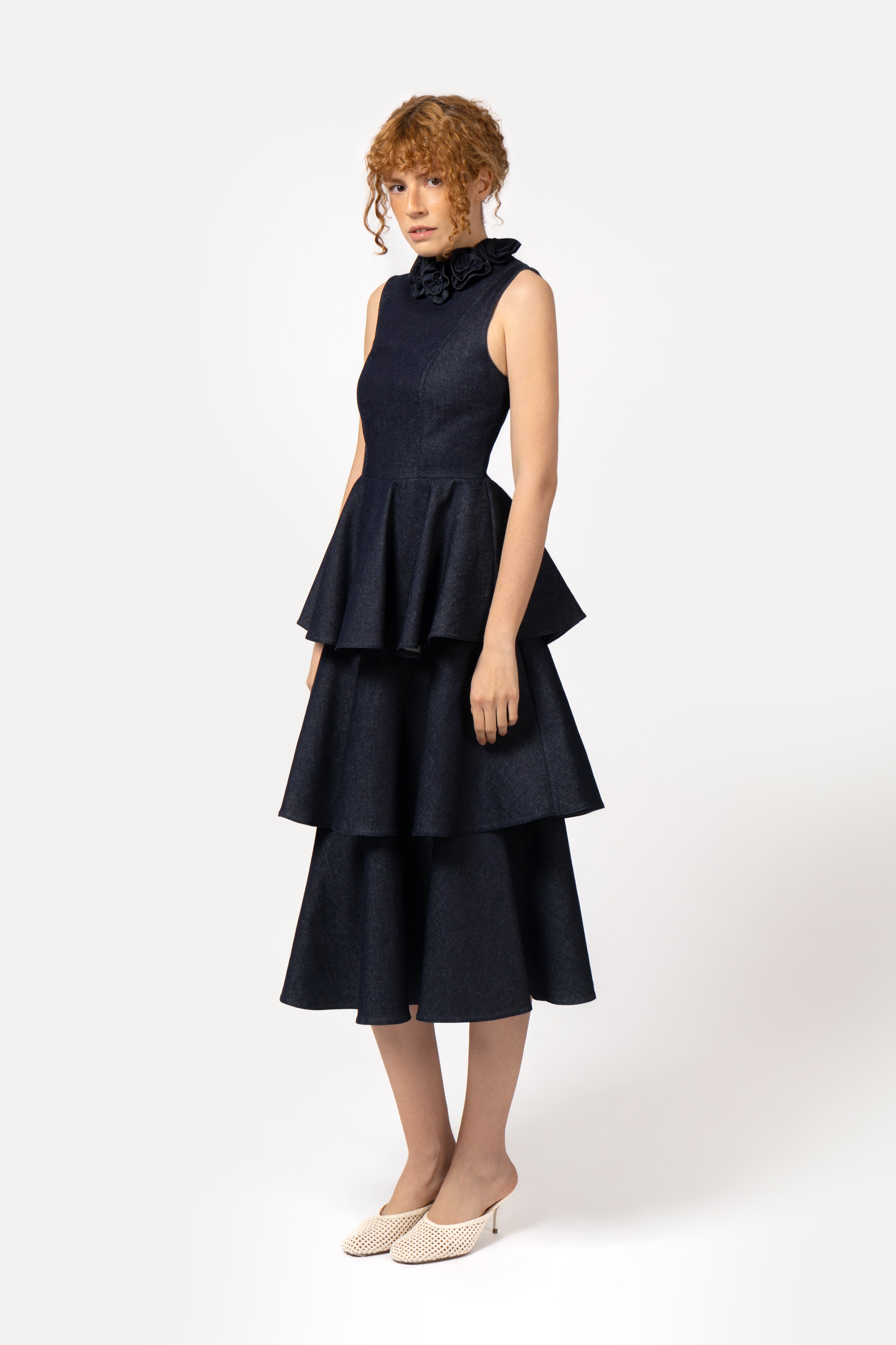 Indigo Tiered Dress