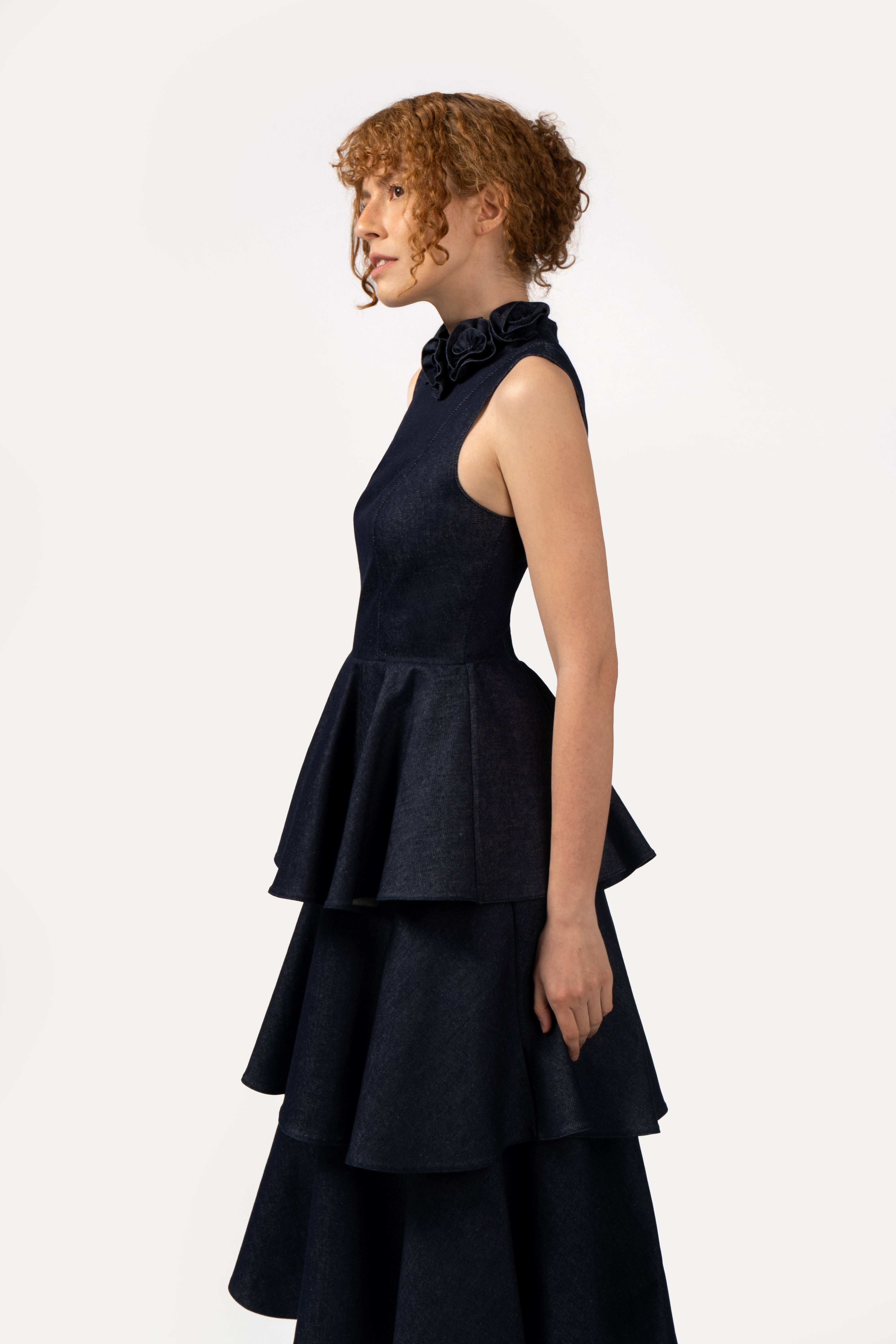 Indigo Tiered Dress