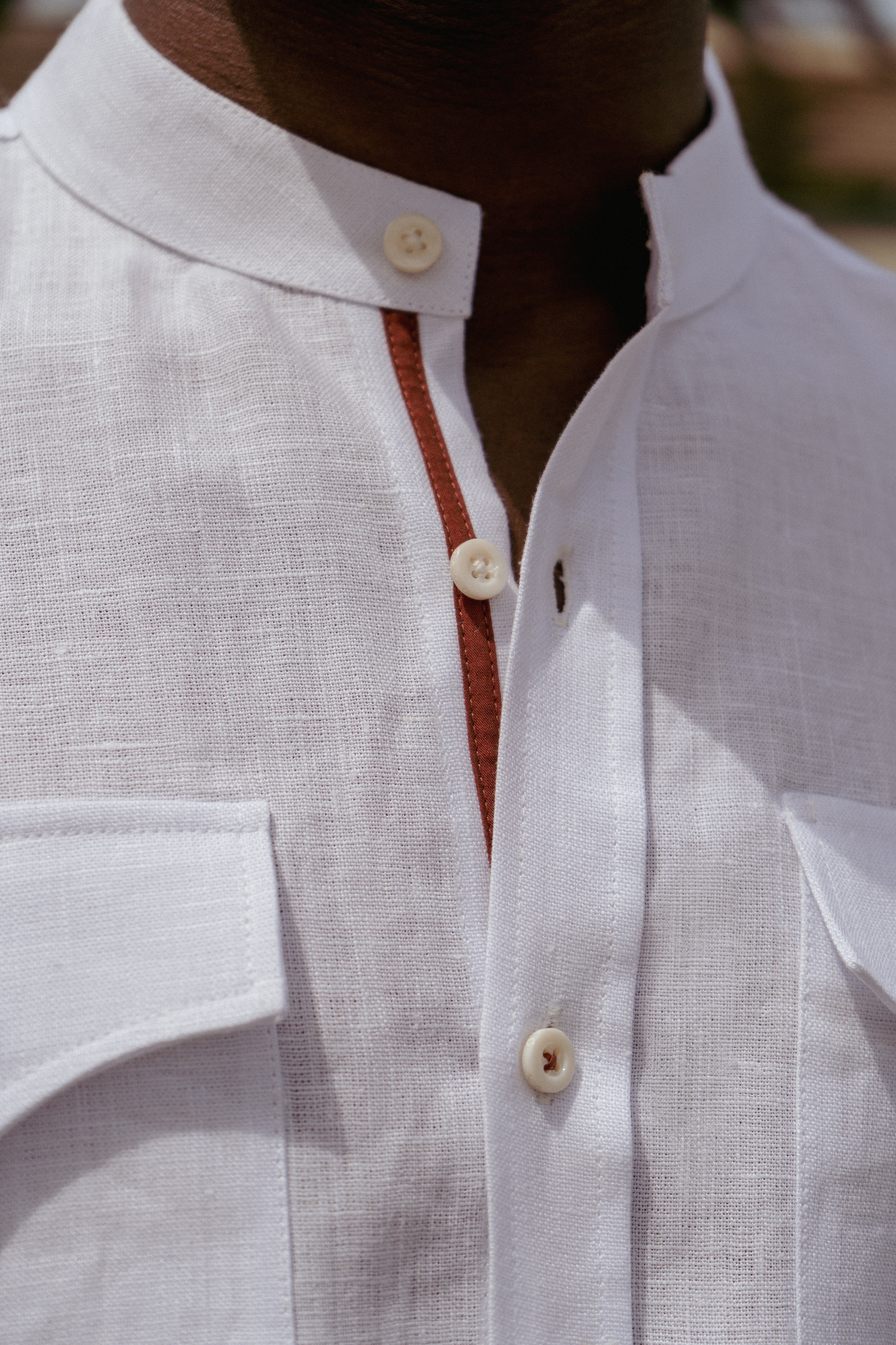 Alpine White Linen Shirt