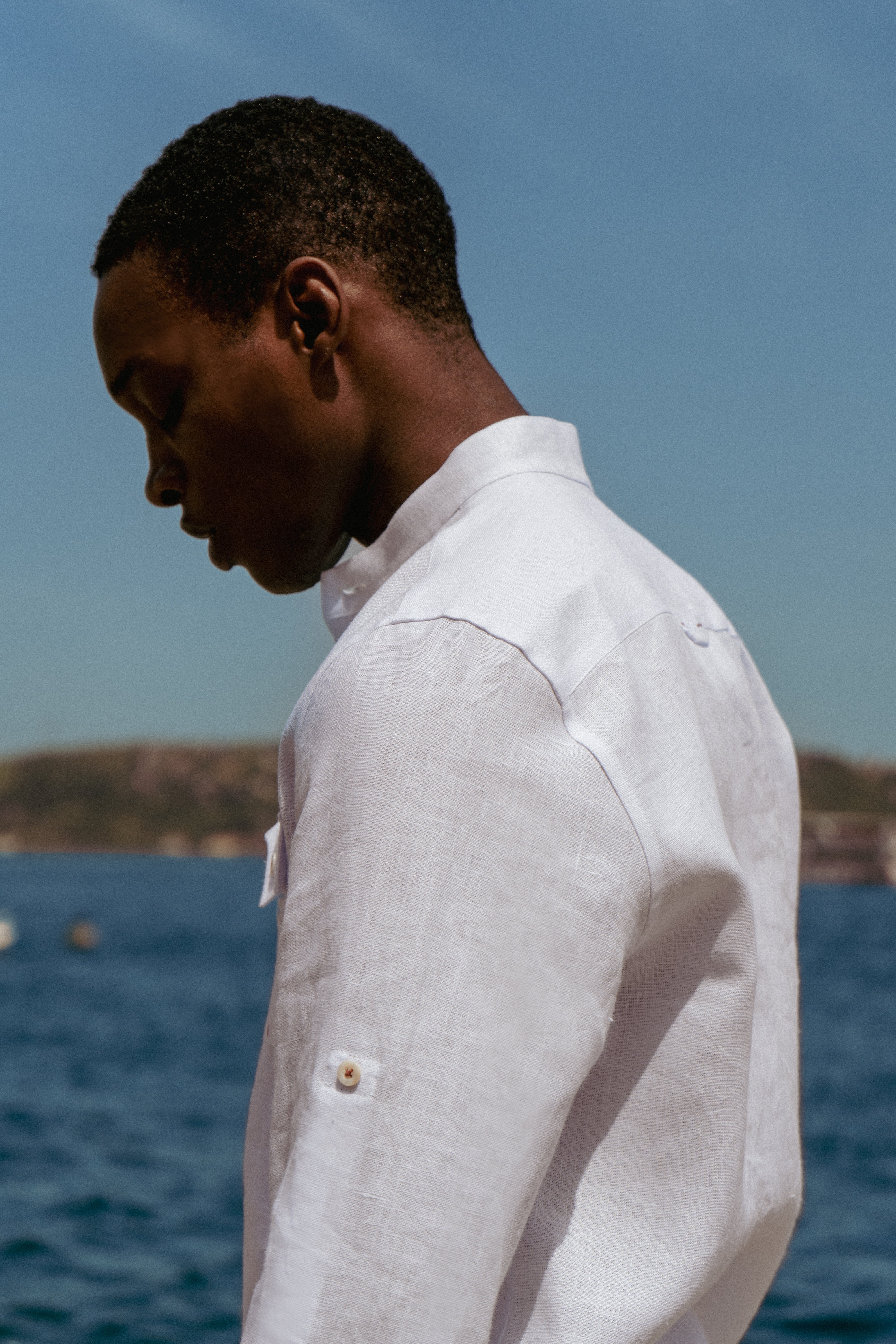 Alpine White Linen Shirt