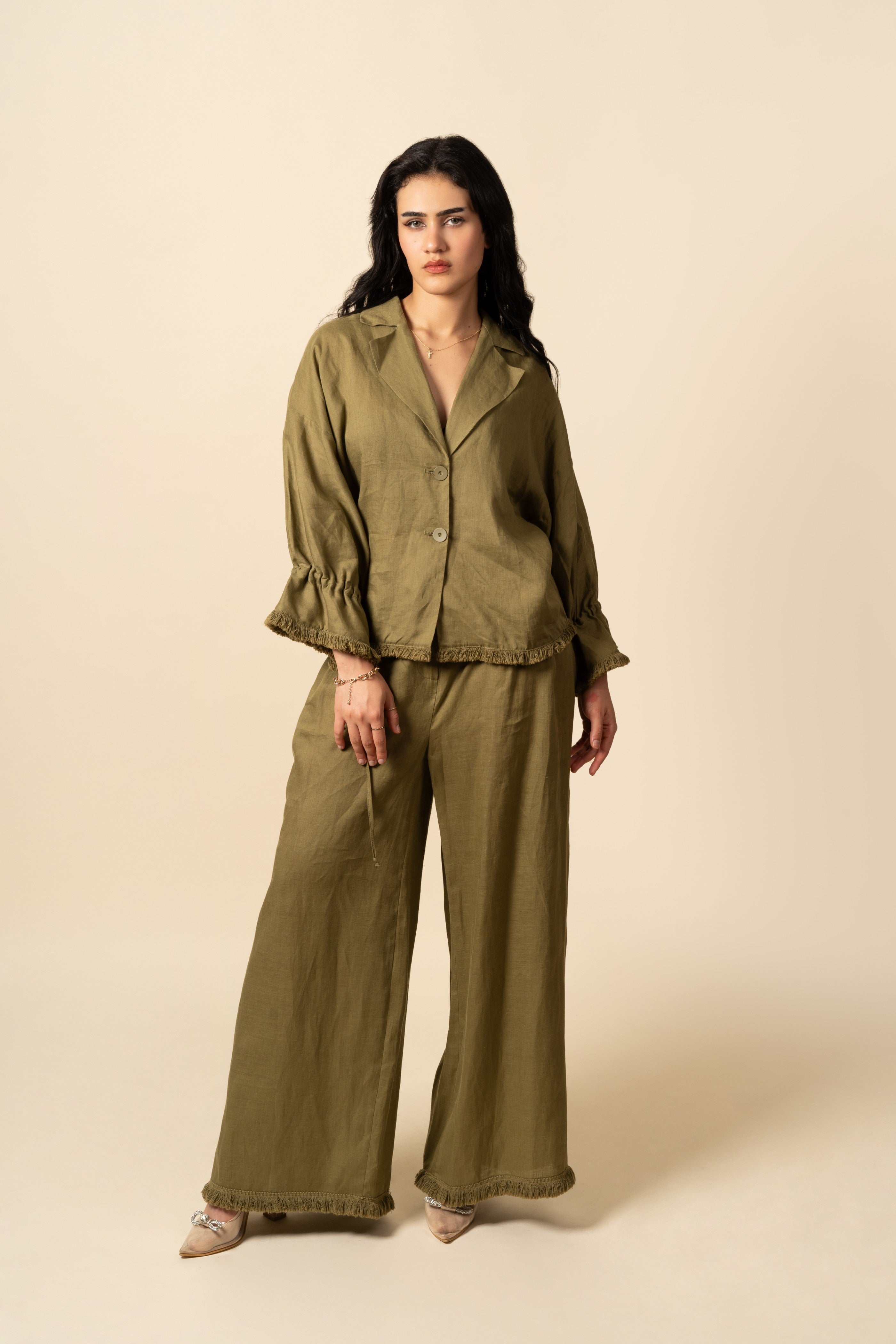 Green Oasis Linen Set