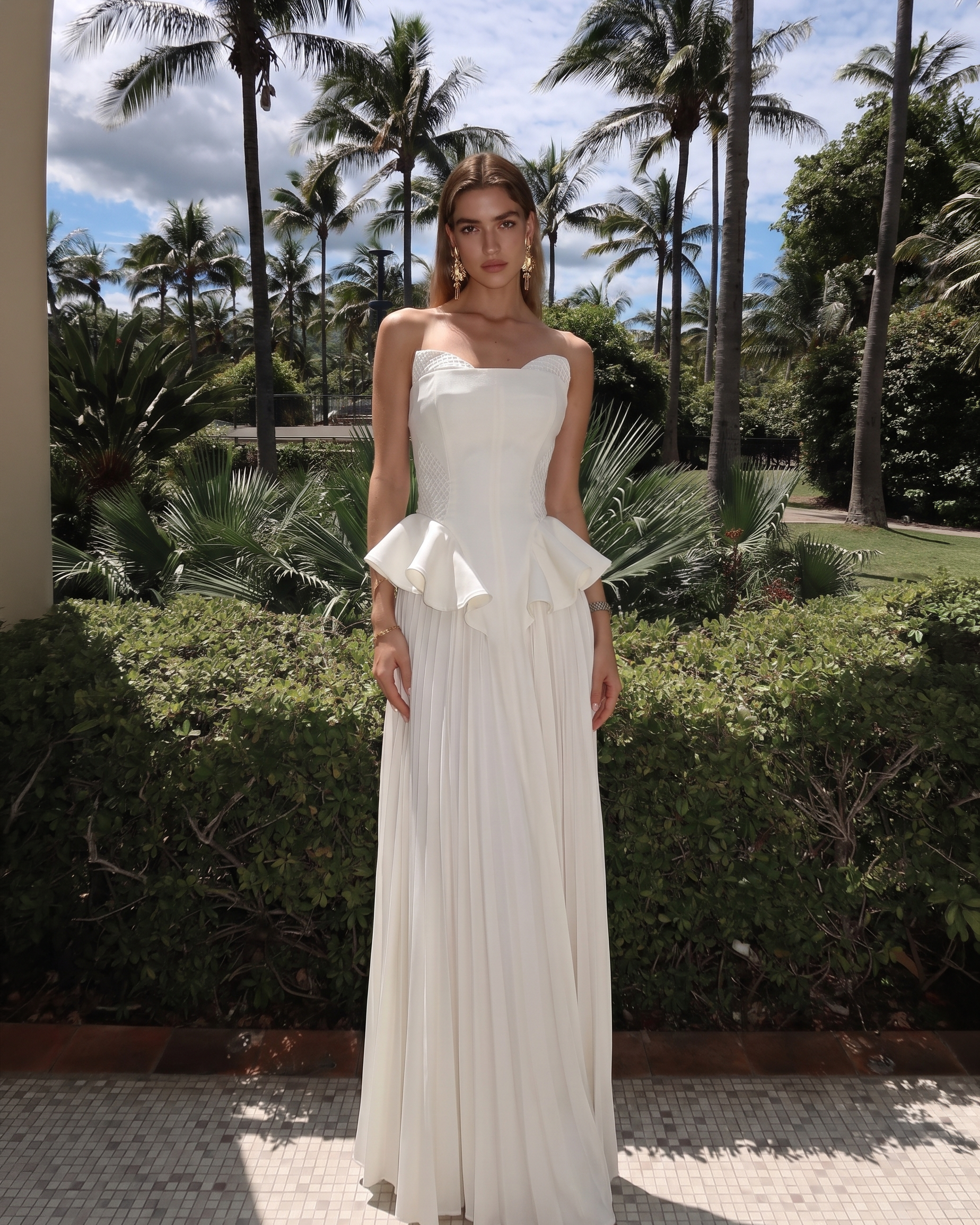 Étoile Pleated Couture Gown