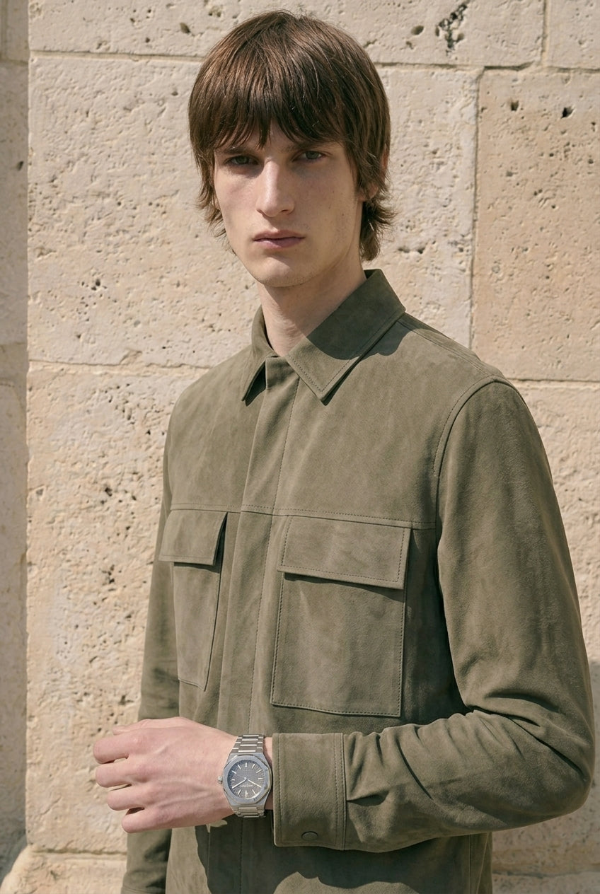 Alessio Suede Field Shirt Jacket