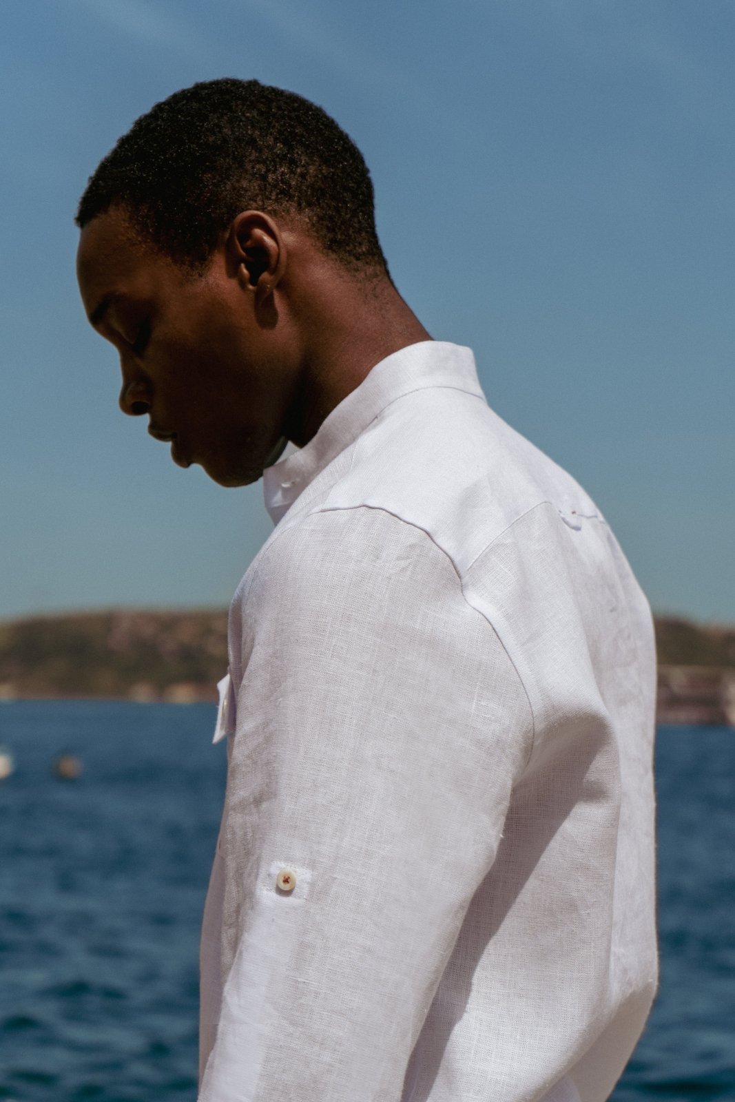 Alpine White Linen Shirt - ADAMO