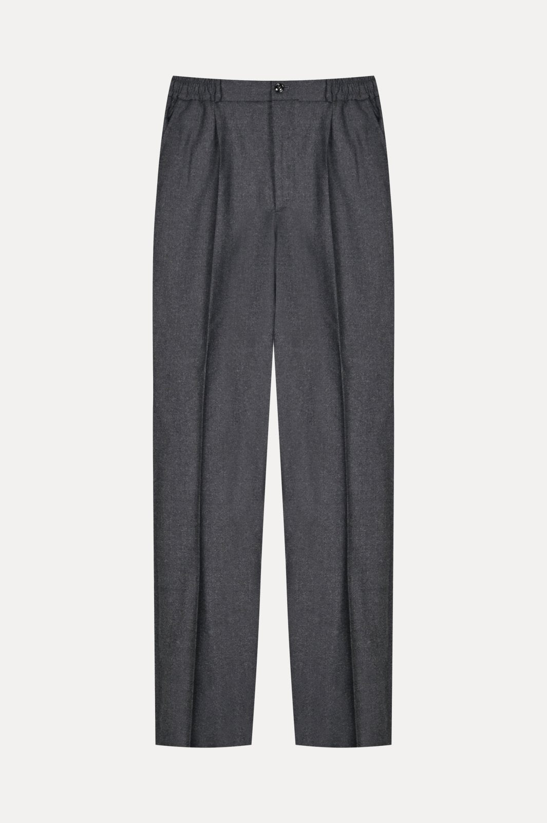 Anthracite Wool & Cashmere Trousers - ADAMO