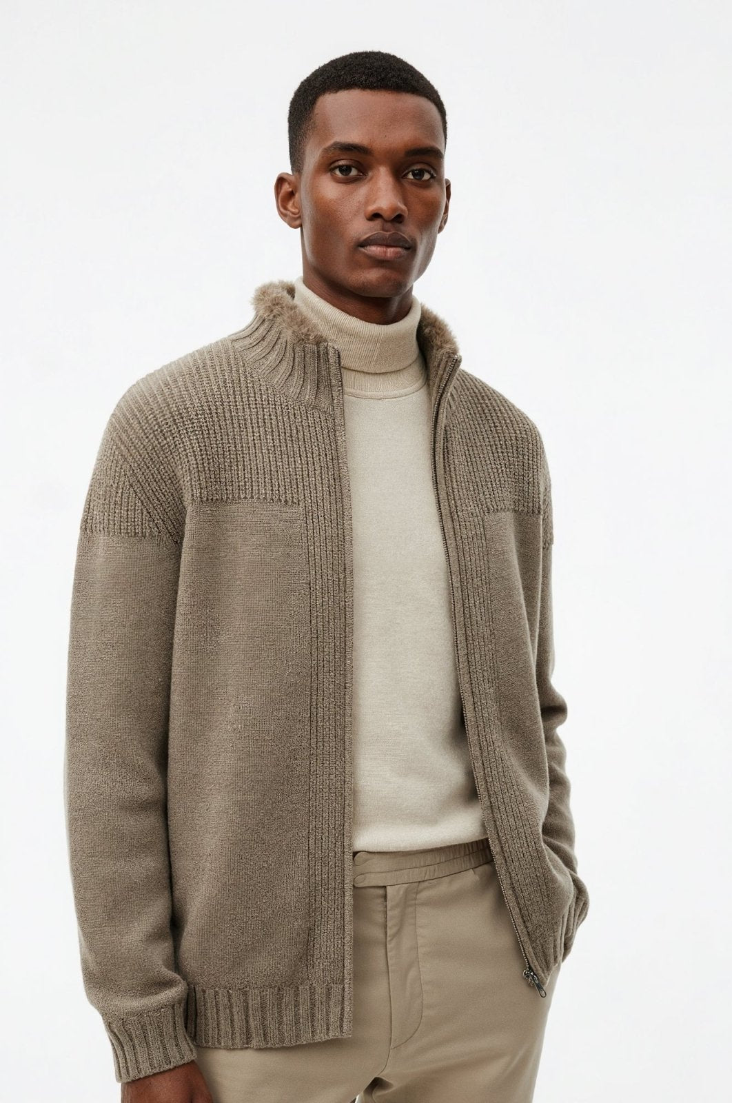 Ashen Vale Wool Cardigan - ADAMO