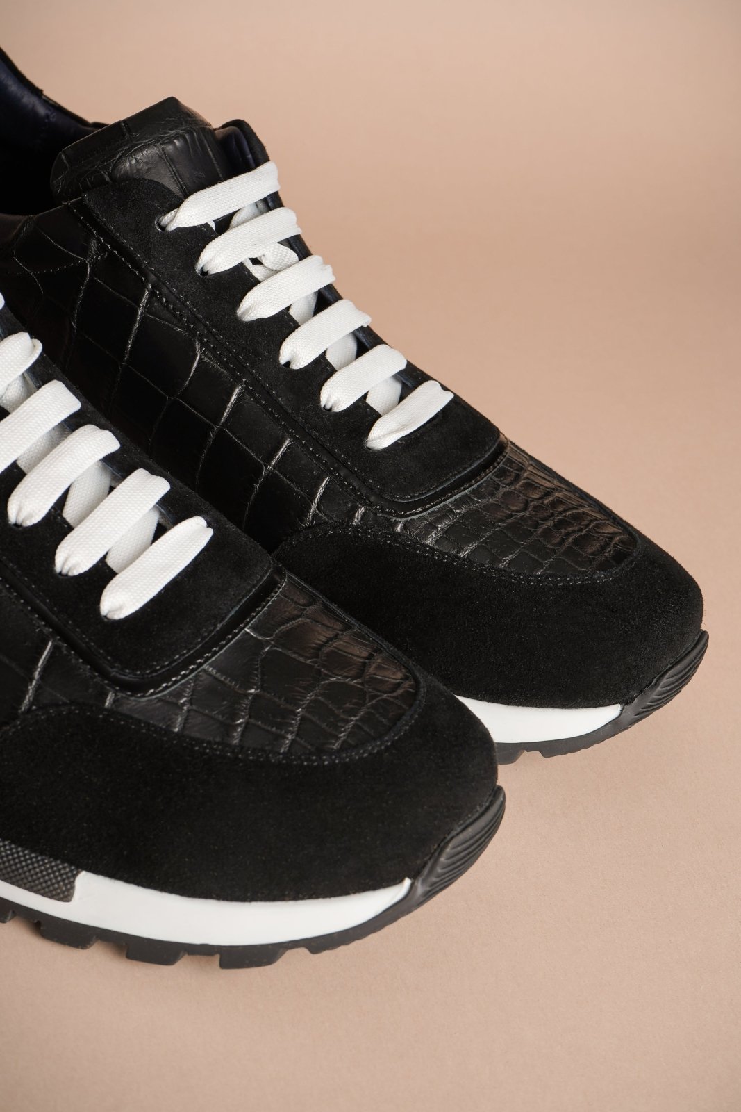 Balmoral Croc - Suede Sneakers - ADAMO
