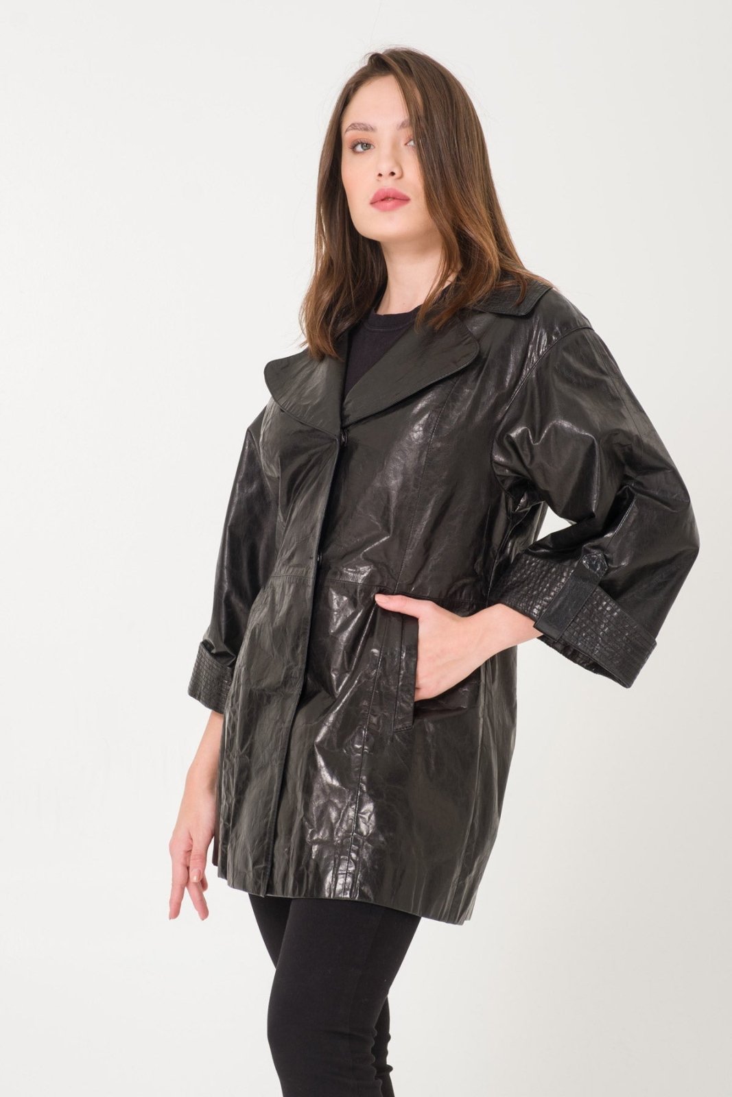 Black Leather Jacket - ADAMO