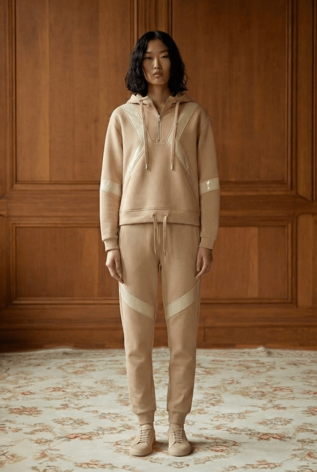 Cotton Sandline Sculpted Hoodie - ADAMO