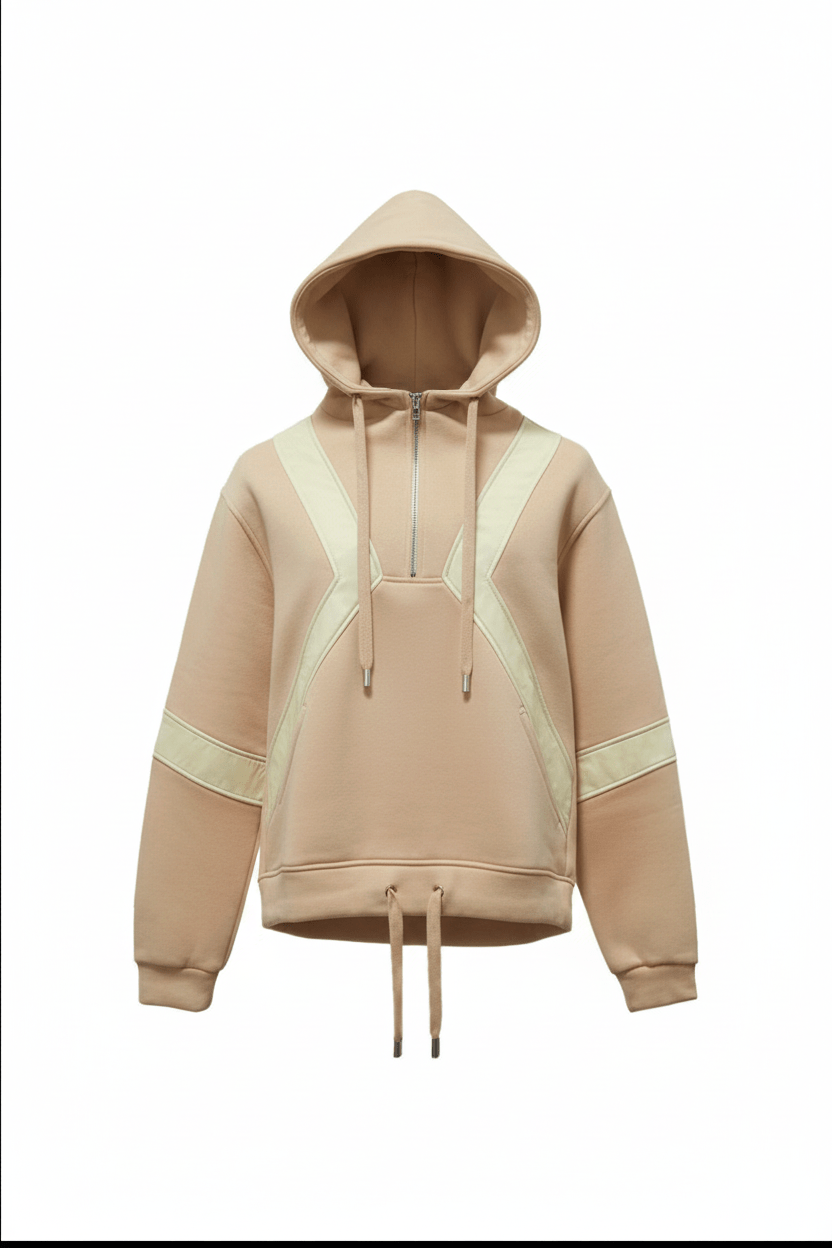 Cotton Sandline Sculpted Hoodie - ADAMO