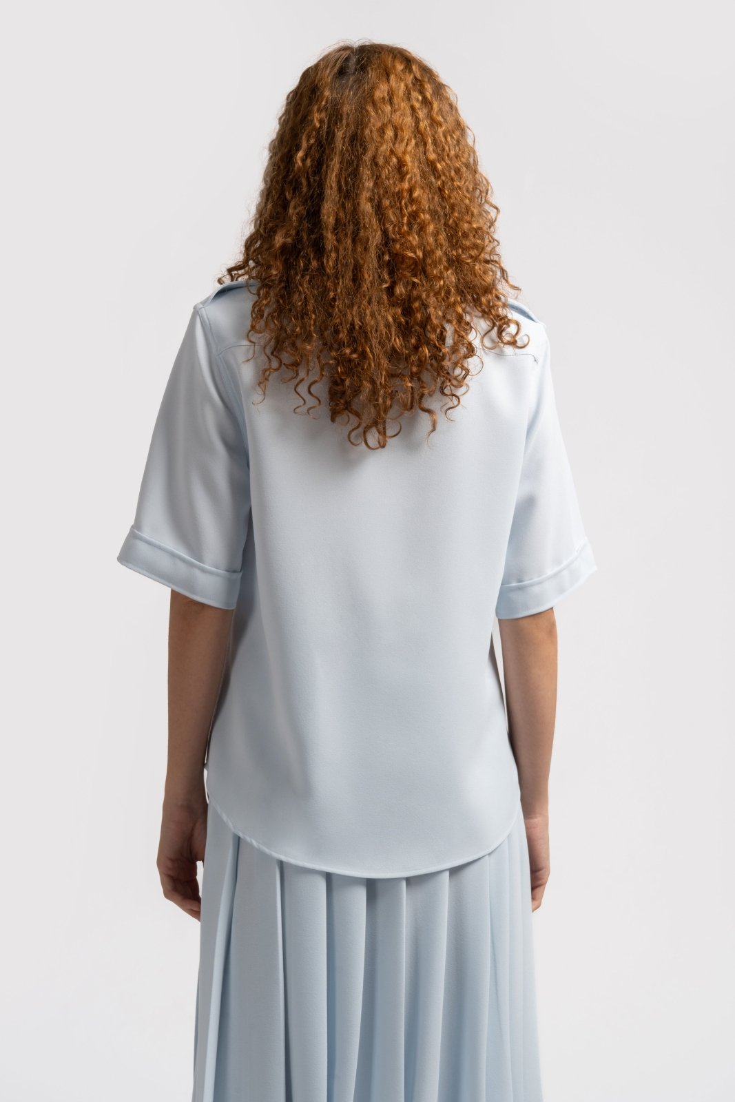Glacé Pleated Midi Skirt - ADAMO