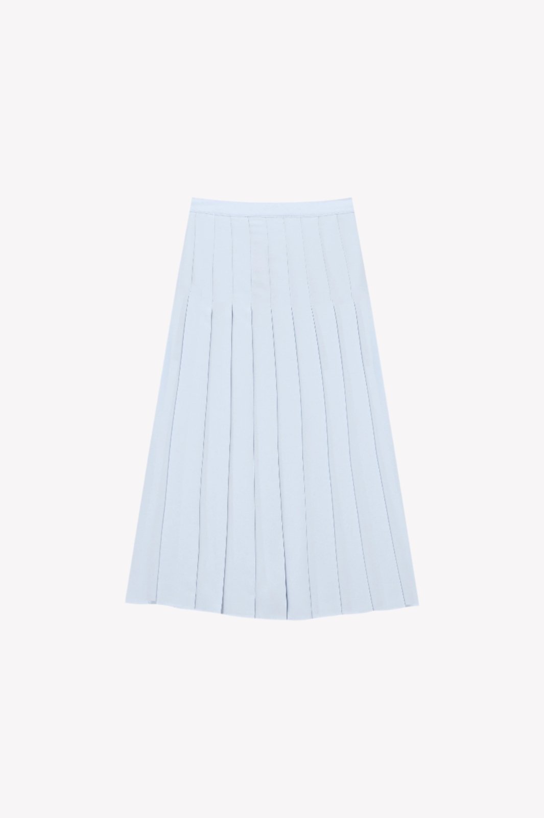 Glacé Pleated Midi Skirt - ADAMO