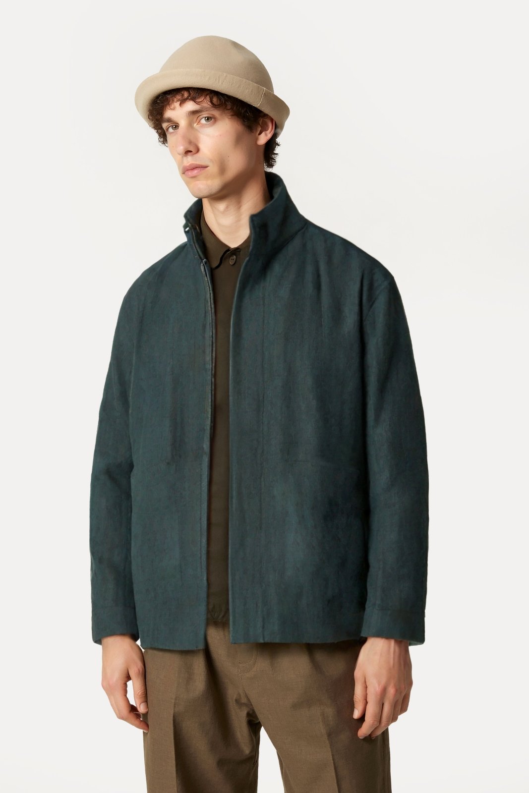 Green Linen Jacket - ADAMO