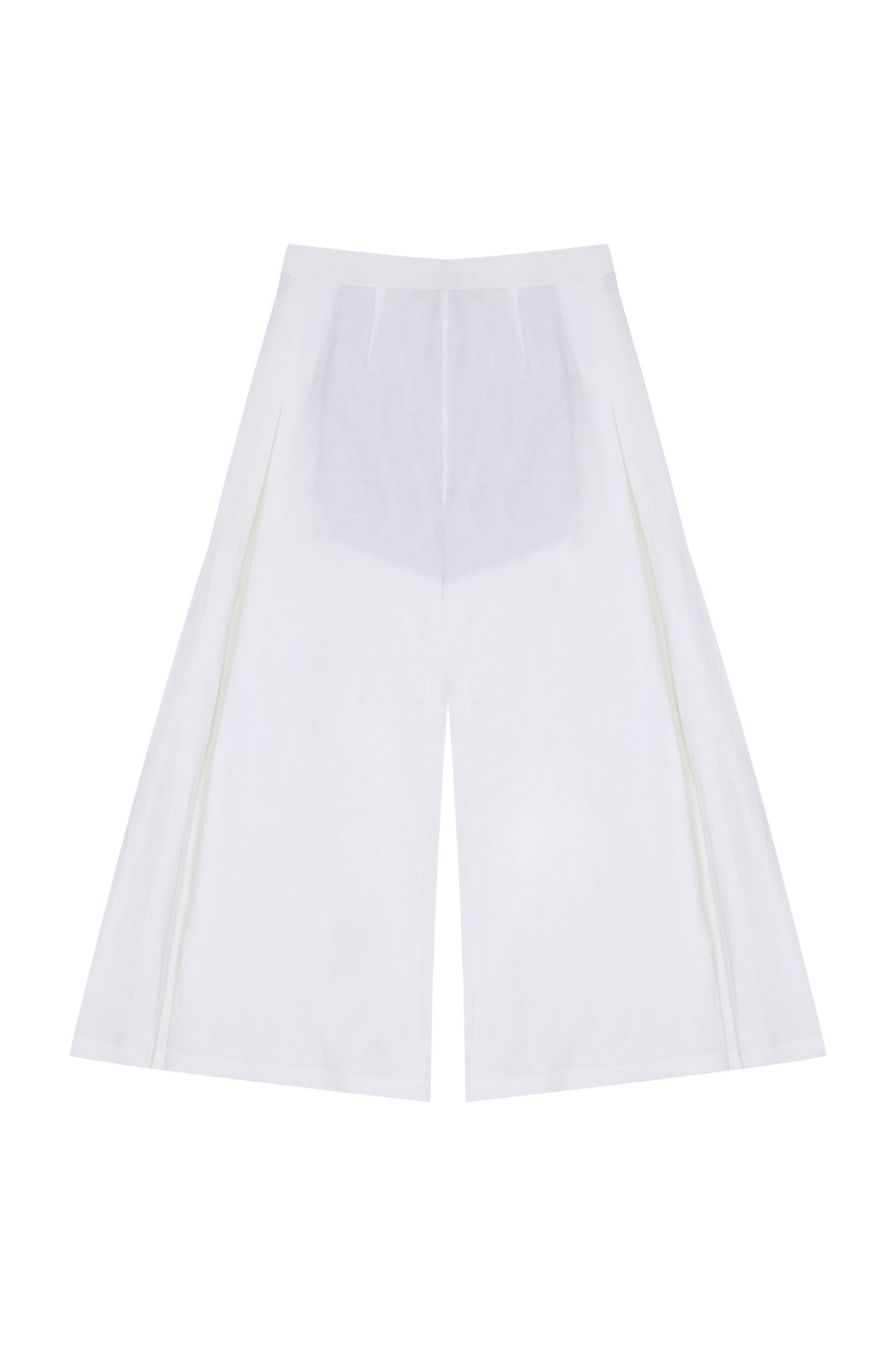 Ivory Wide - Leg Linen Culottes - ADAMO
