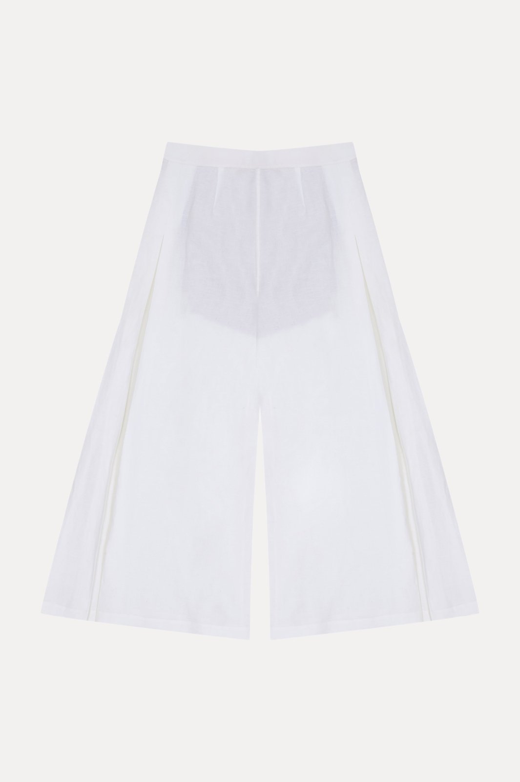 Ivory Wide - Leg Linen Culottes - ADAMO